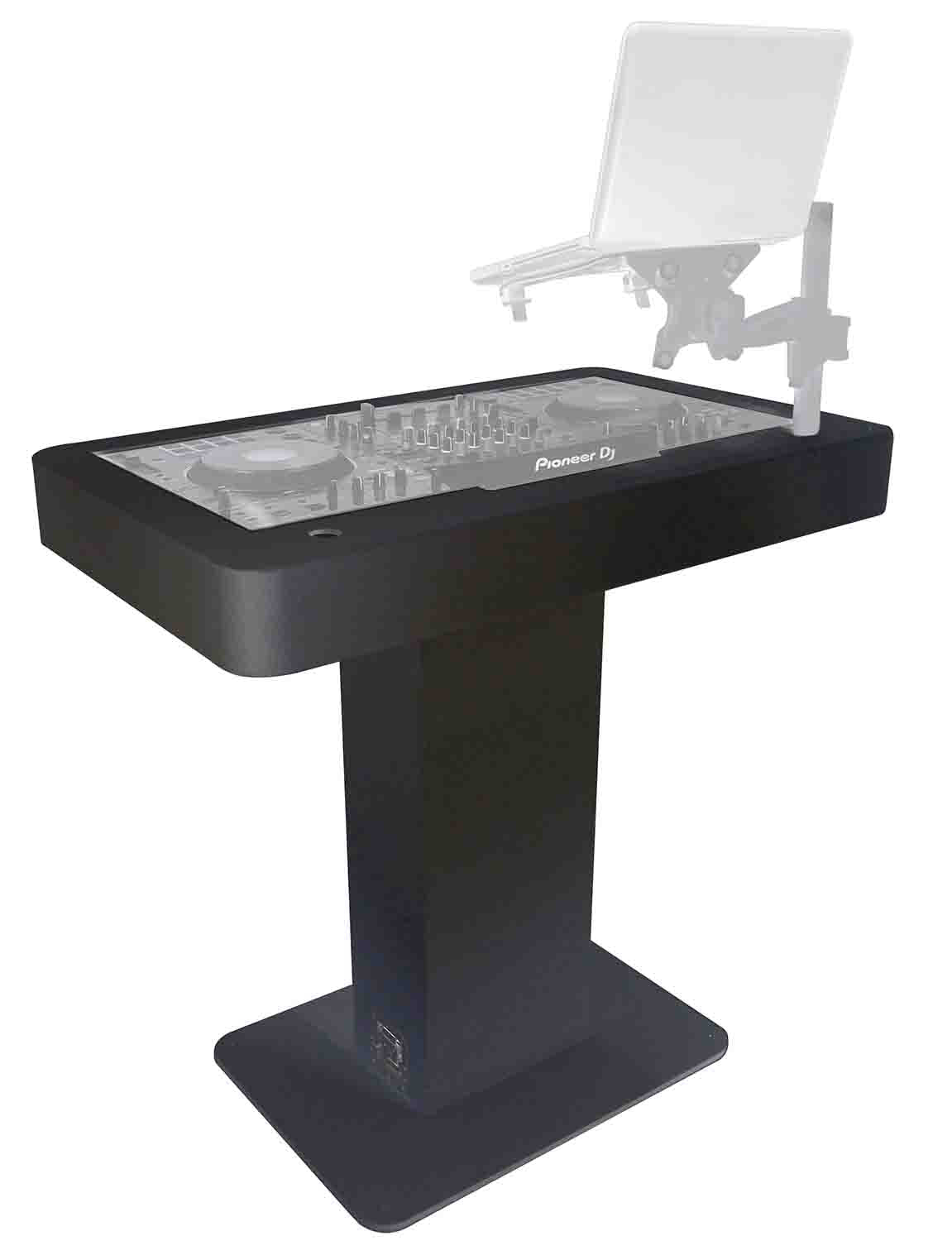 B-Stock: ProX XZF-DJCT BL CASE, Control Tower DJ Stand with Laptop Arm, Travel Hard Cases - Black Finish - Hollywood DJ