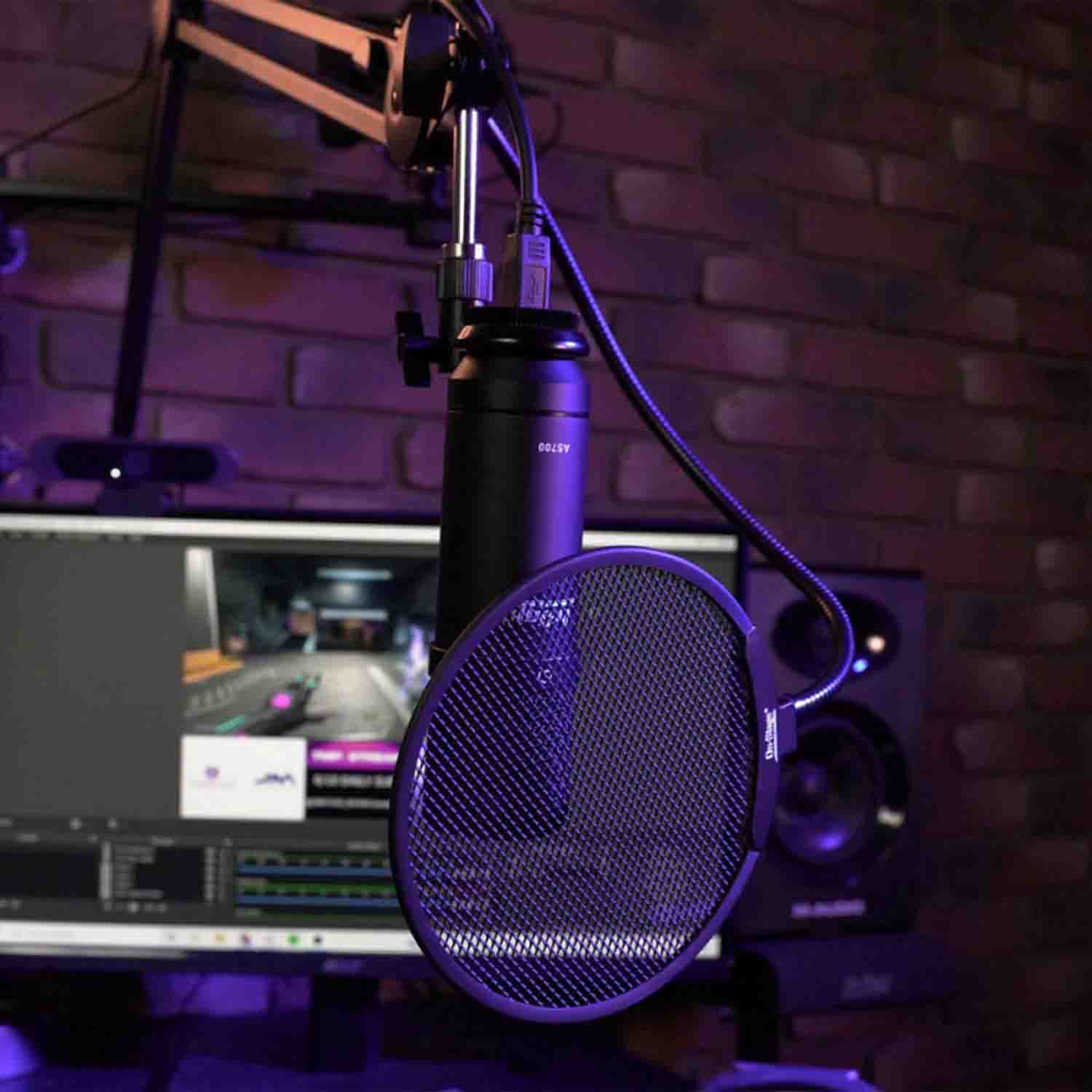 Onstage AS700 USB Microphone - Black - Hollywood DJ