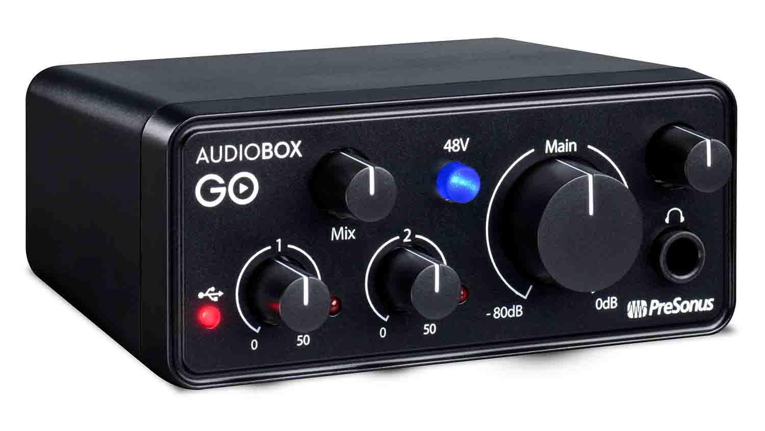 Presonus AUDIOBOX GO Compact 2x2 USB Audio Interface - Hollywood DJ