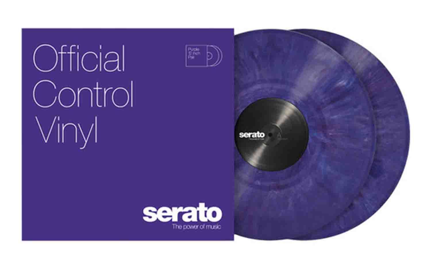 B-Stock: Serato SCV-PS-PUR-OV 12" Purple Control Vinyl Pressing for Serato DJ Pro (Pair) - Hollywood DJ