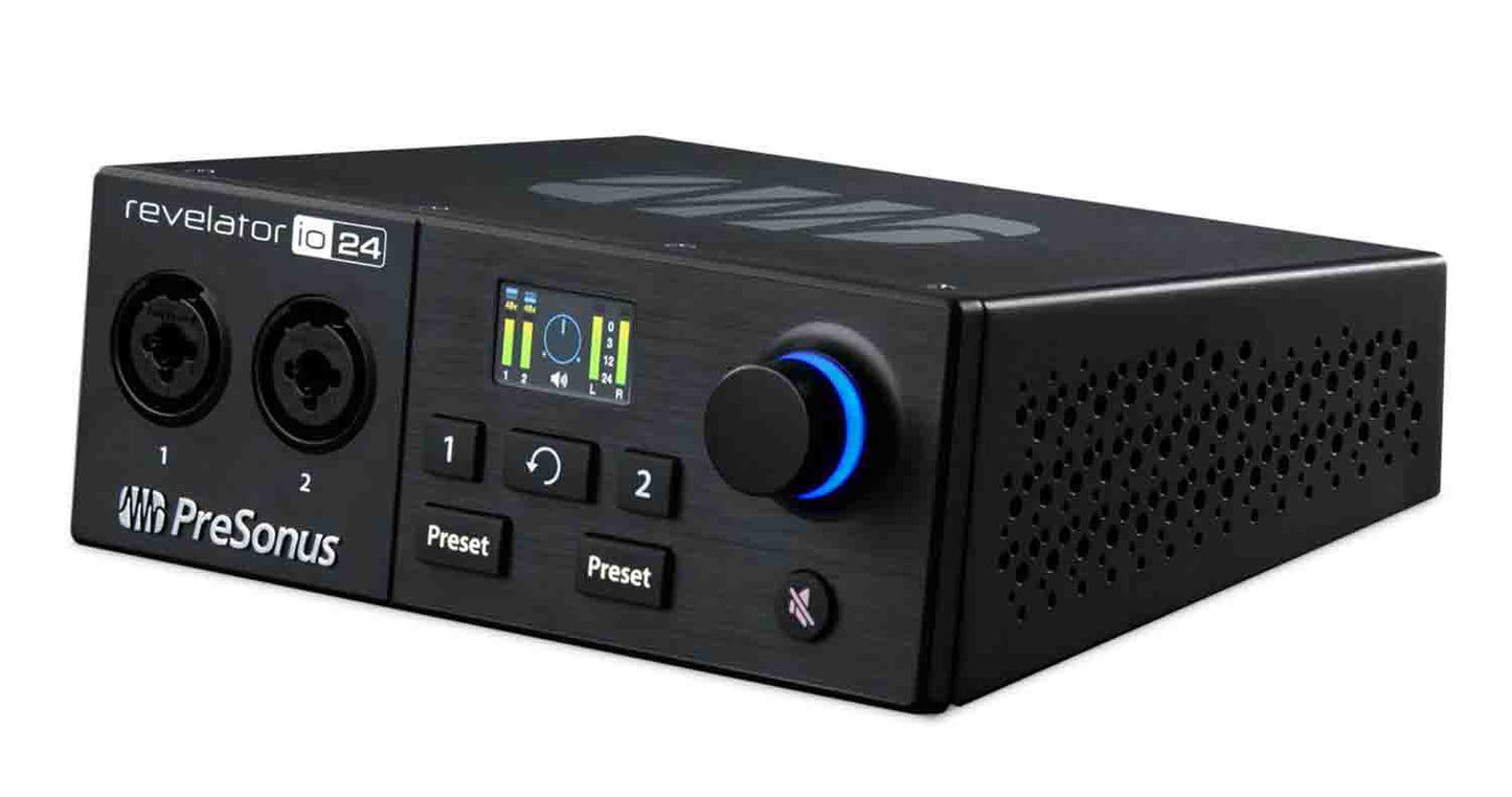 Presonus REVELATOR IO24 USB Audio Interface with Integrated Loopback Mixer and Podcasting - Hollywood DJ