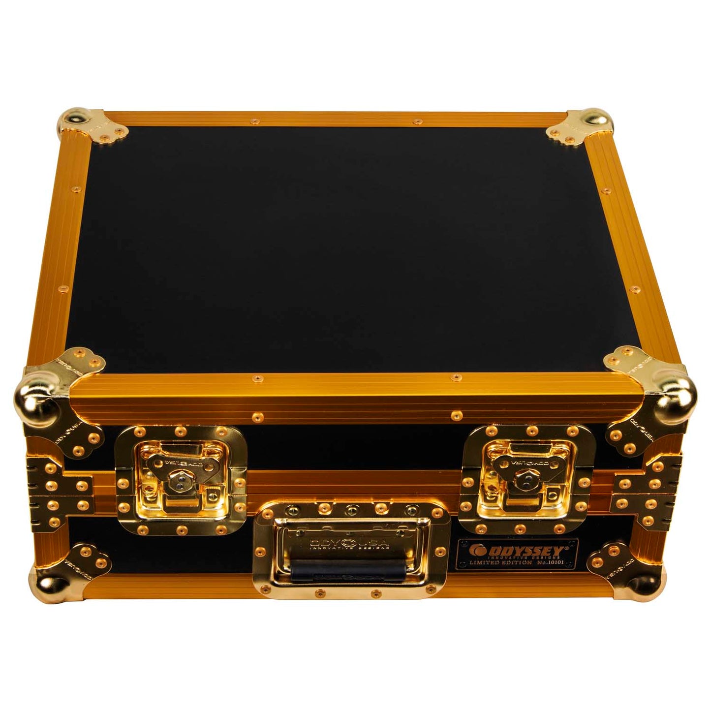 Odyssey FZ1200GOLD Limited Edition Gold Turntable Flight Case - Hollywood DJ