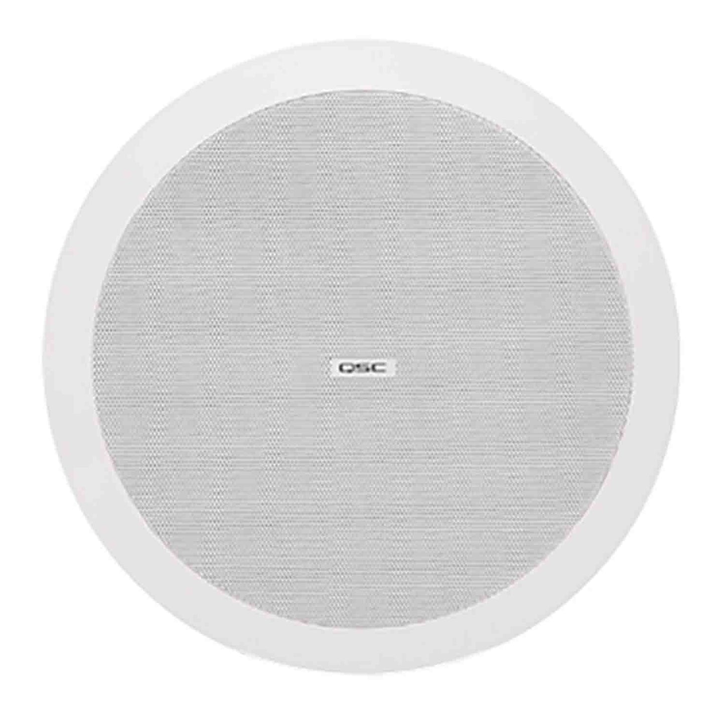 QSC AD-C4T-LP 4.5-Inch 2-Way, Low-Profile Ceiling Loudspeaker - White - Hollywood DJ