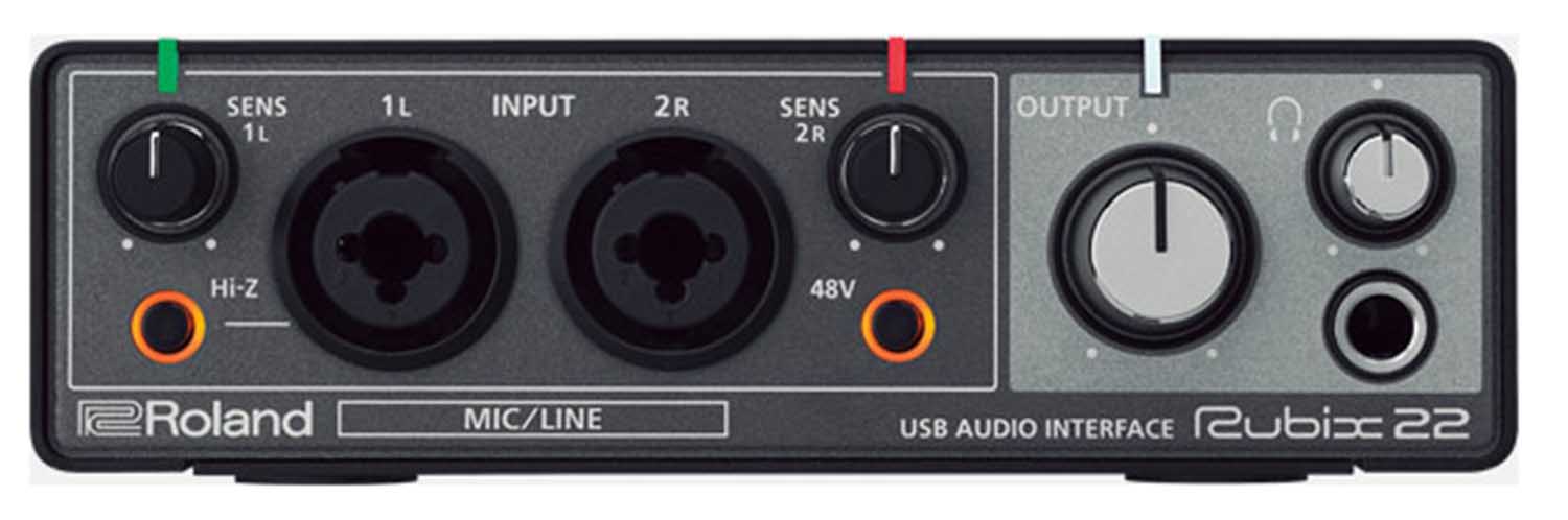 Roland RUBIX22 2x2 USB Audio Interface for MAC, PC and IPAD - Hollywood DJ