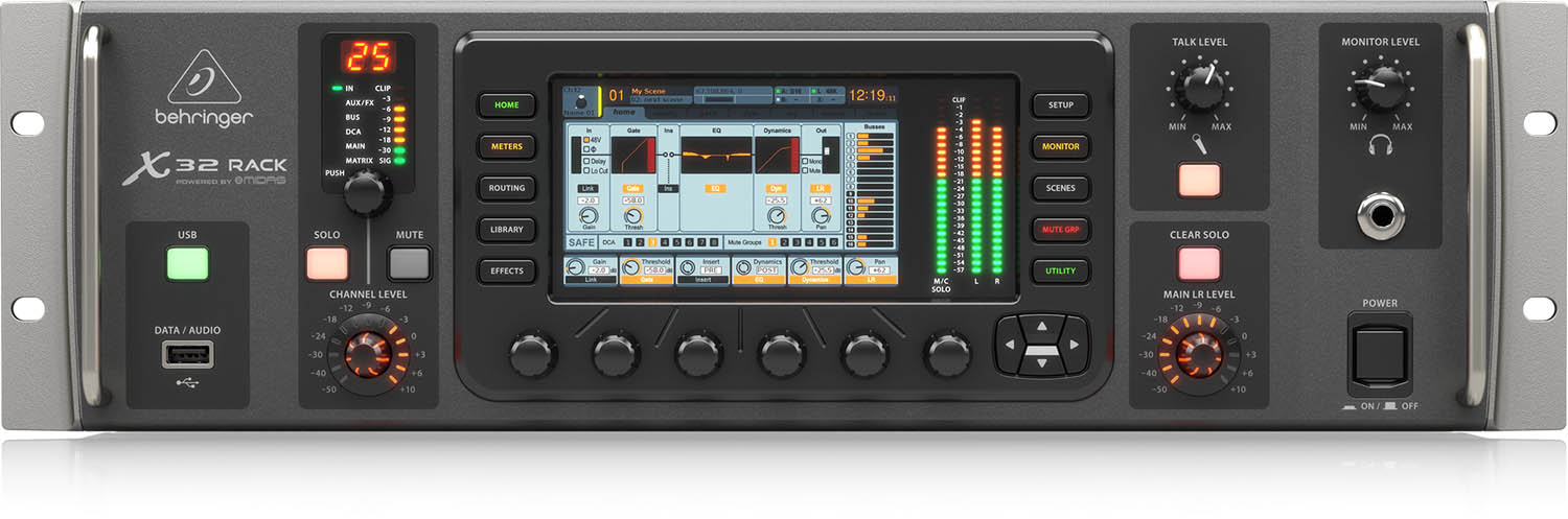Behringer X32 RACK, 40-Input 25-Bus Digital Rack Mixer With USB Audio Interface - Hollywood DJ