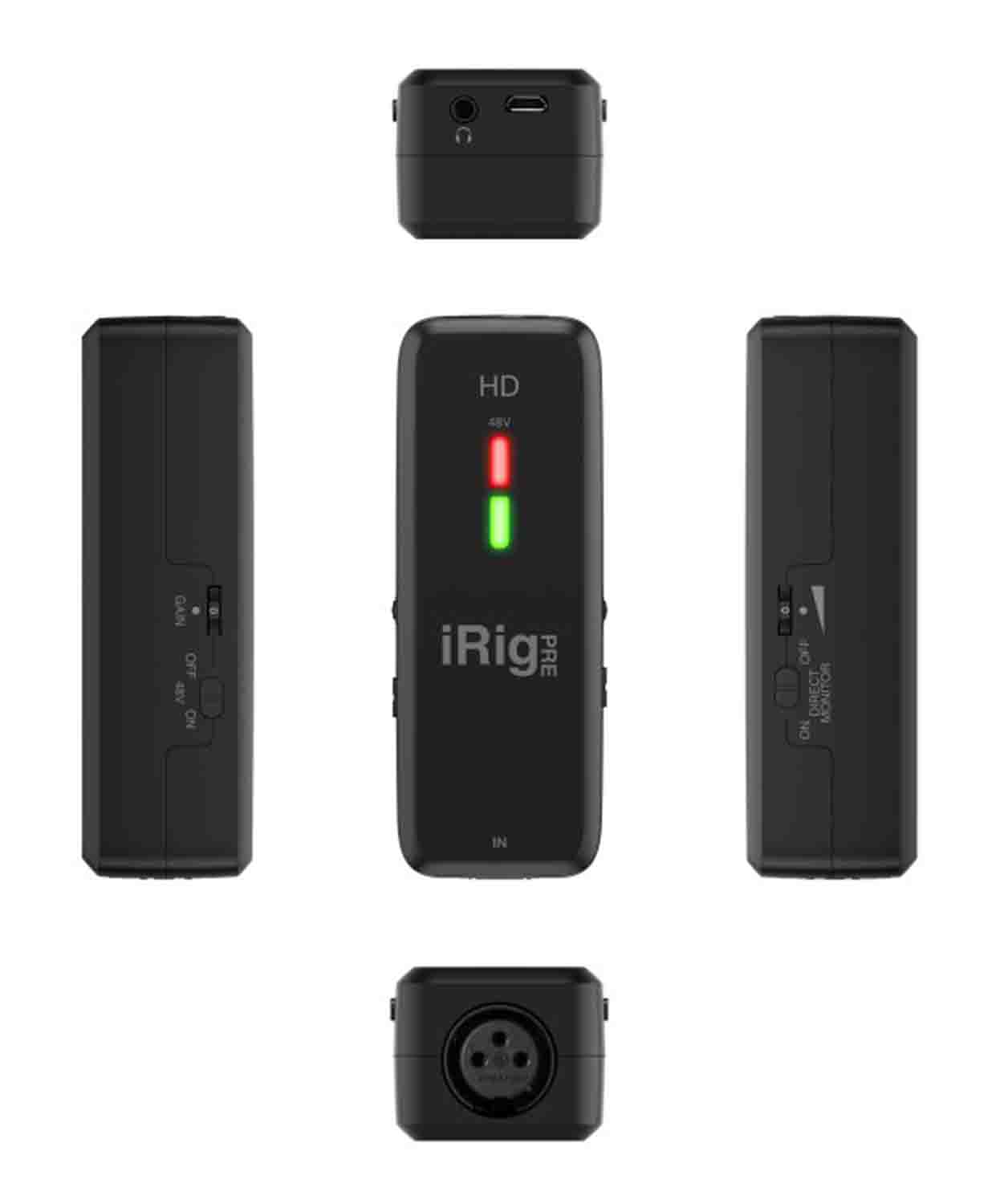 IK Multimedia iRig Pre HD-High Definition Microphone Interface for iPhone, iPad and Mac - Hollywood DJ
