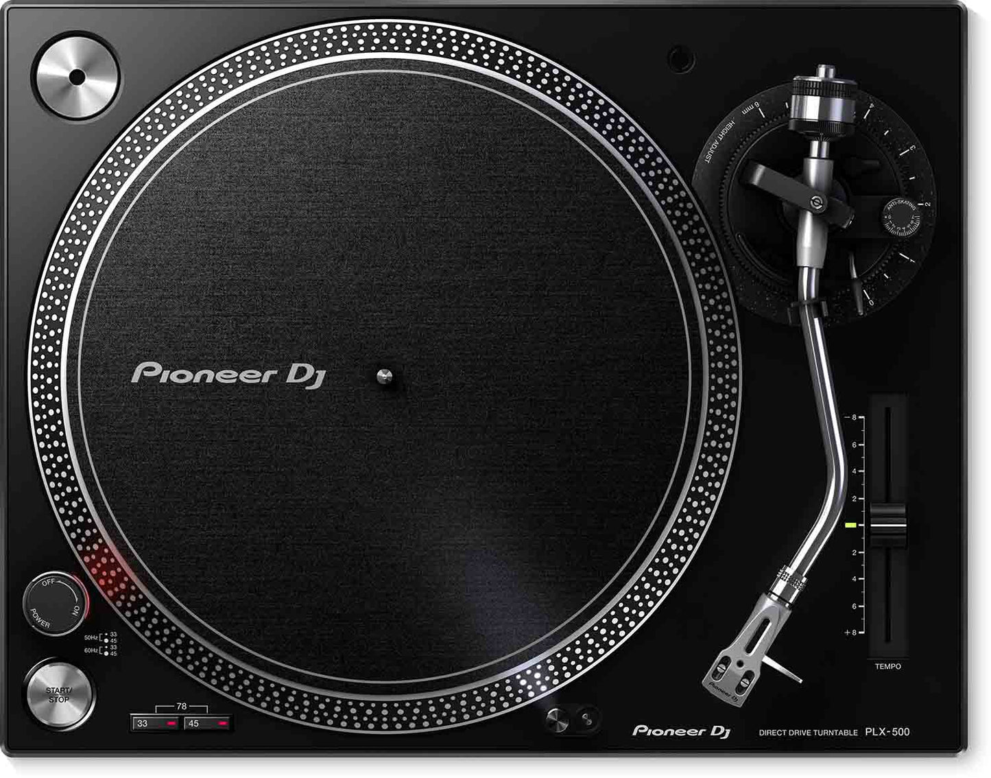 B-Stock: Pioneer DJ PLX-500-K High Torque, Direct Drive Turntable - Black - Hollywood DJ