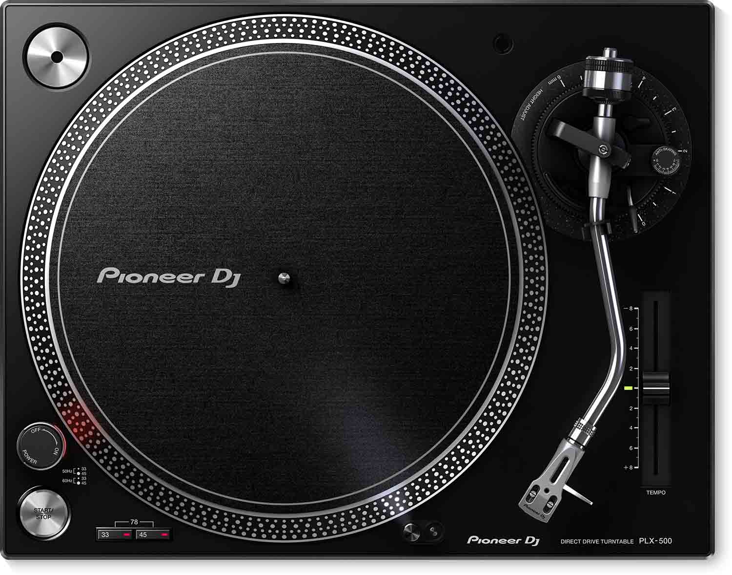 B-Stock: Pioneer DJ PLX-500-K High Torque, Direct Drive Turntable - Black - Hollywood DJ