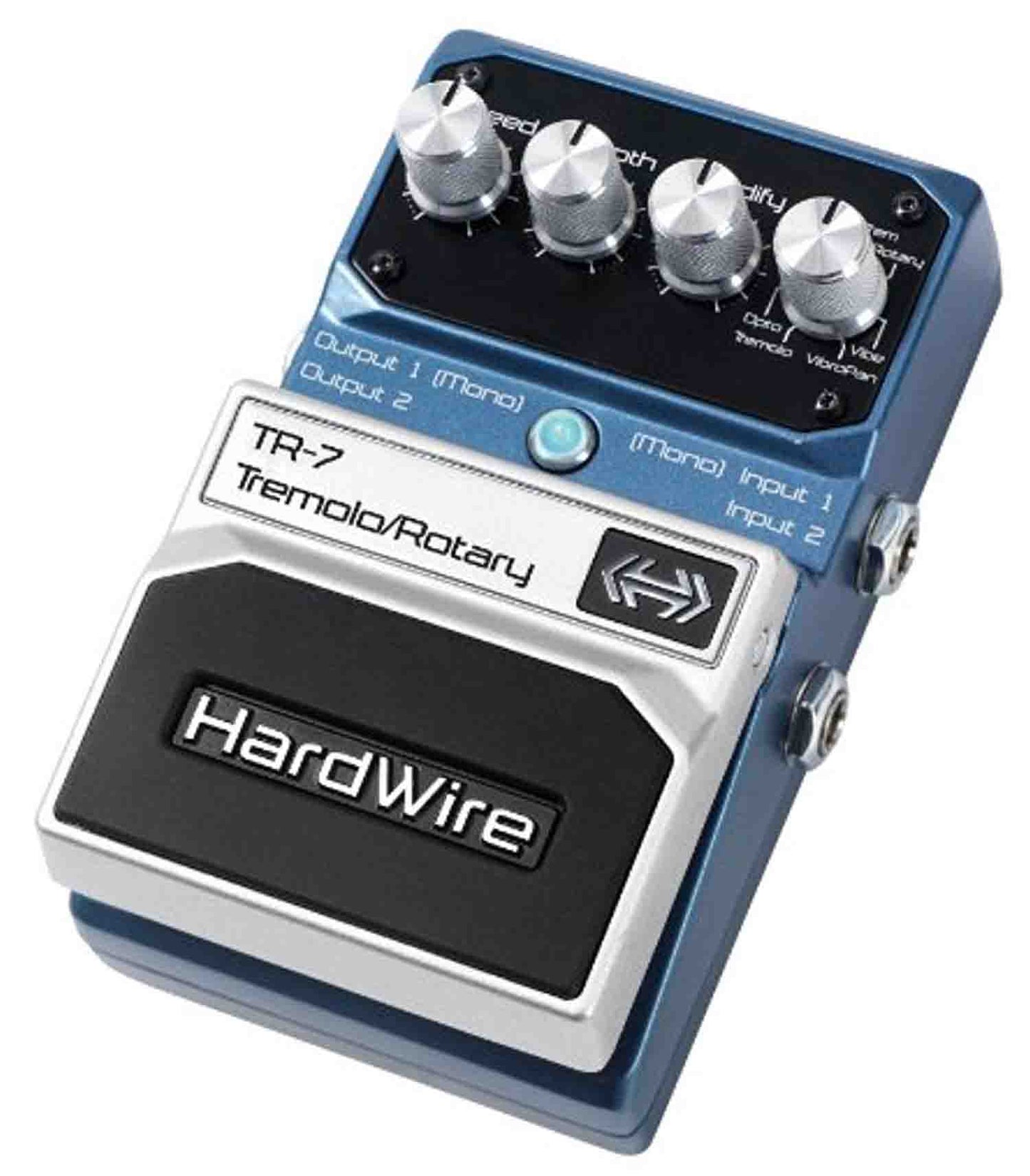 Digitech TR-7 Hardwire Stompbox Stereo Tremelo and Rotary Pedal with True Bypass - Hollywood DJ