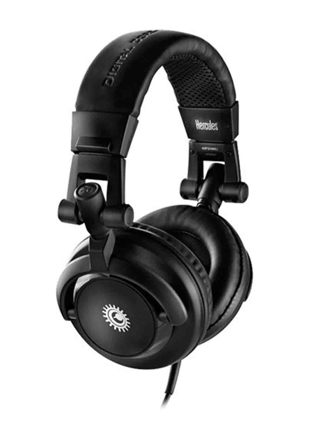 Hercules HDP-DJ-M40.1 , Adjustable Closed Back Headphones (Matte Black) - Hollywood DJ