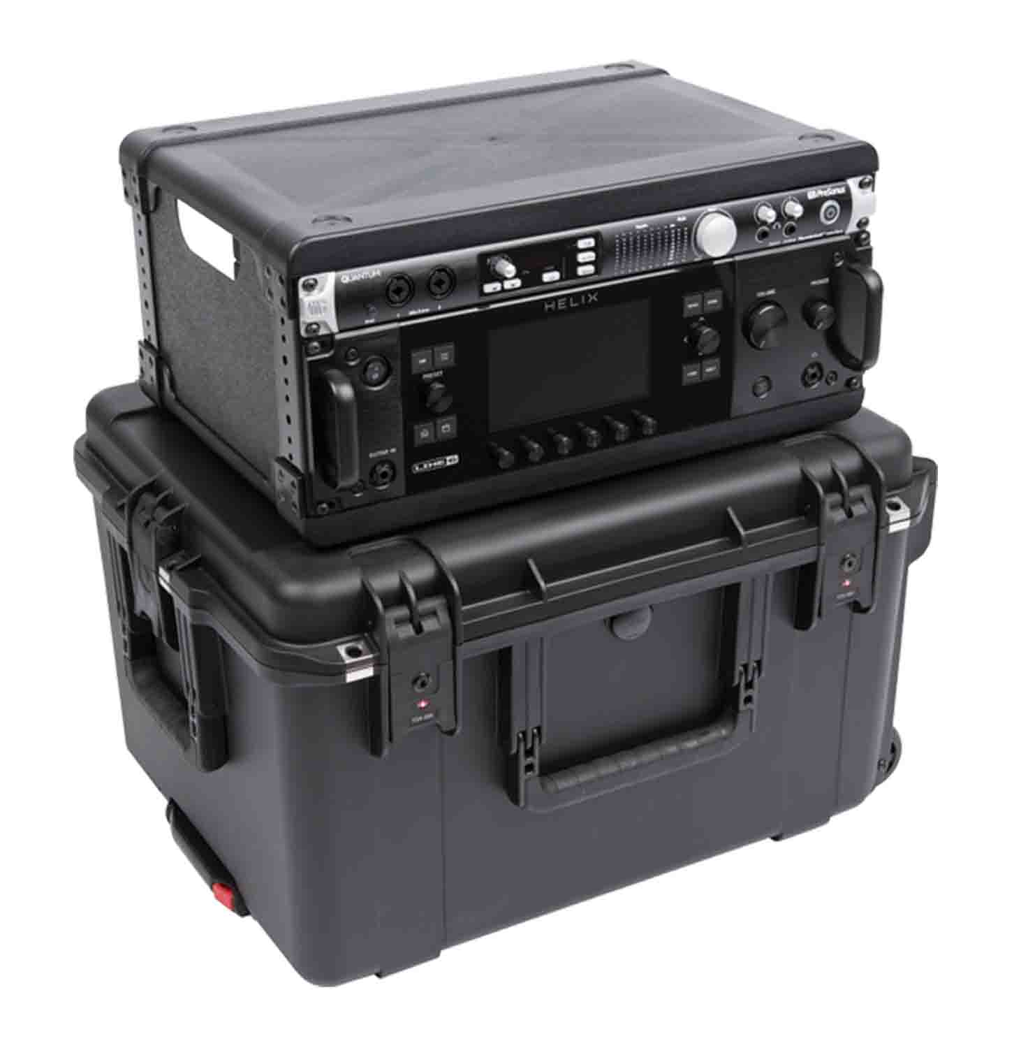 SKB Cases 3i-2217M124U iSeries Injection-Molded 13 Inch Fly Rack - 4 RU - Hollywood DJ