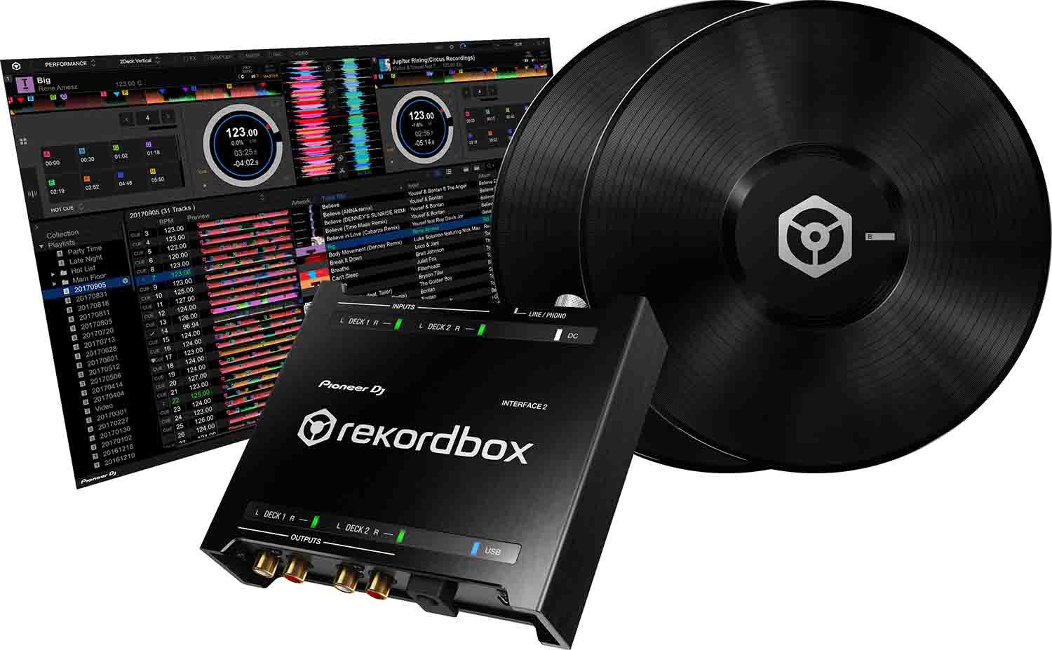 Pioneer DJ INTERFACE 2, 2-Channel Audio Interface for Rekordbox Dvs - Hollywood DJ