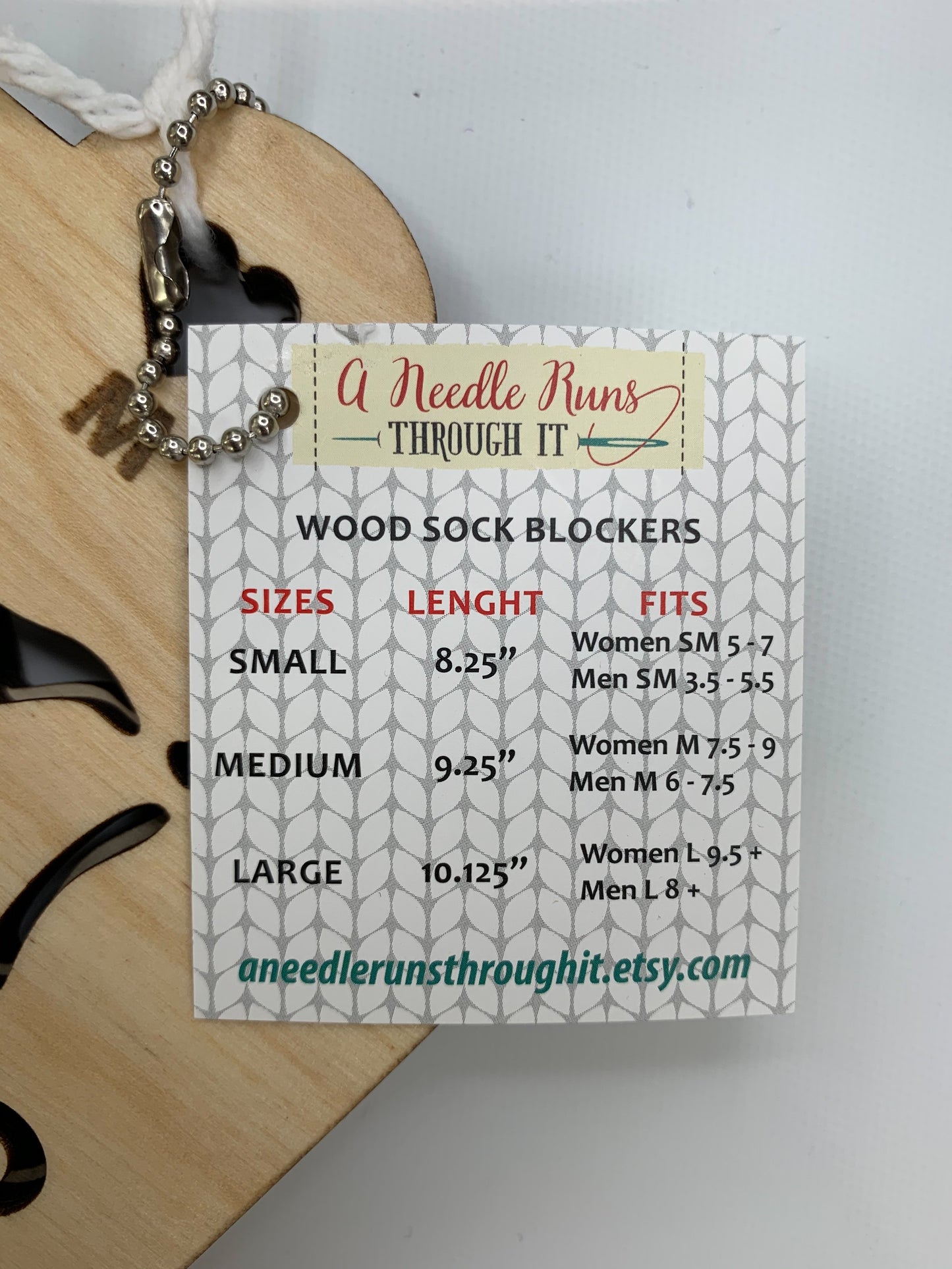 Wooden Sock Blockers - Details