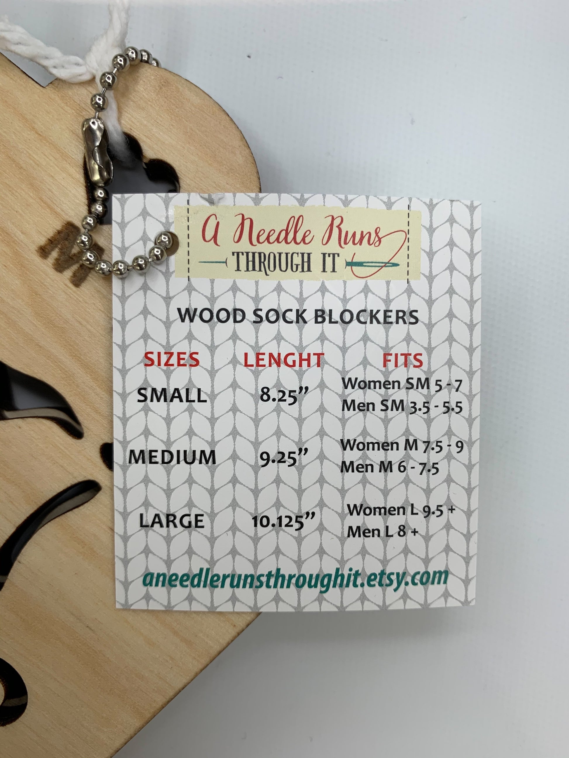 Wooden Sock Blockers - Details