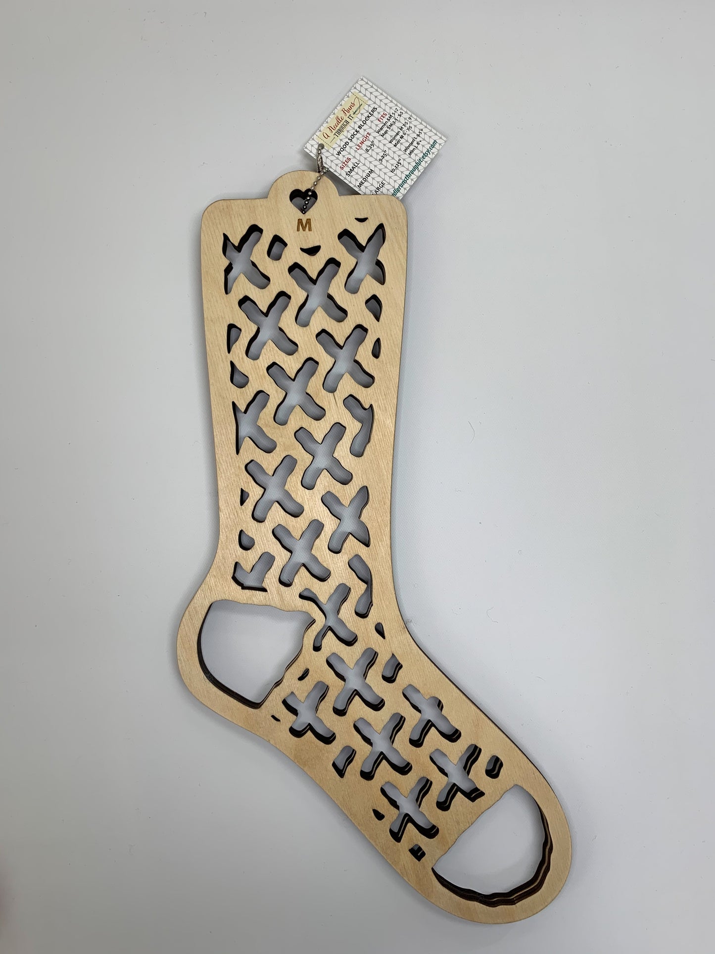 Wooden Sock Blockers - Crisscross