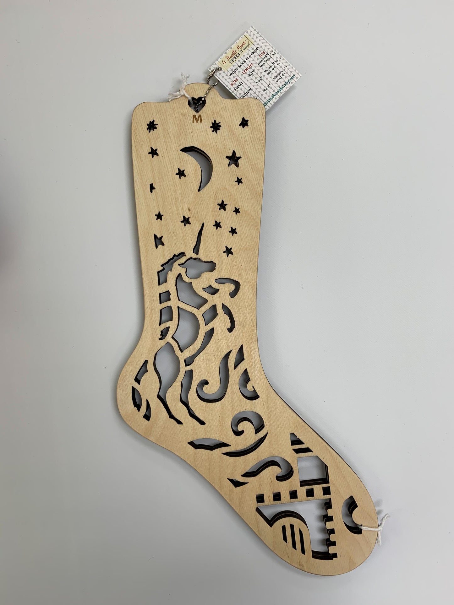 Wooden Sock Blockers by A Needle Runs Through It