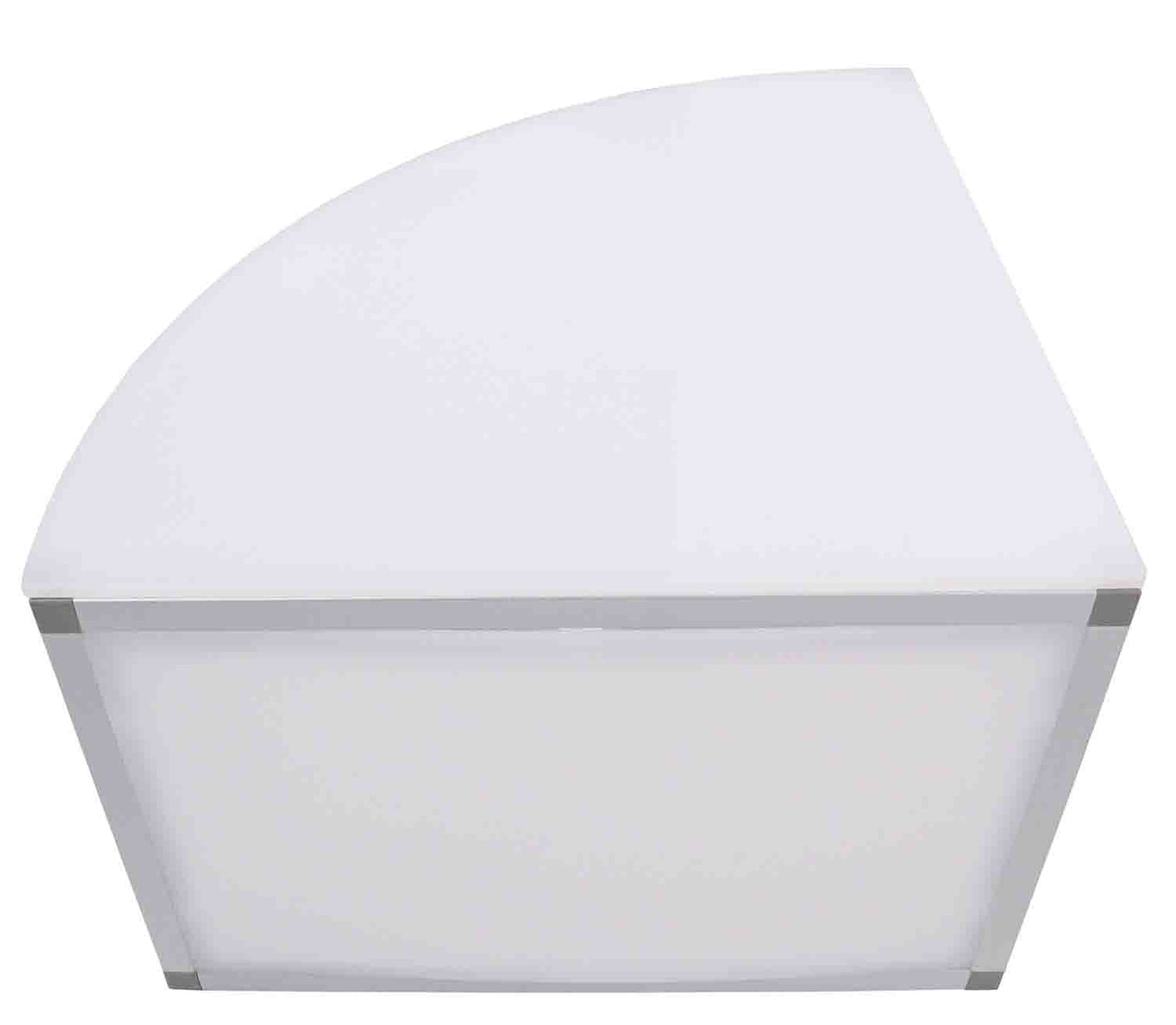 ProX XSA-2X2-16QR LUMOSTAGE™ 16-inch 2x2 ft Quarter Round Acrylic Stage Platform - Hollywood DJ