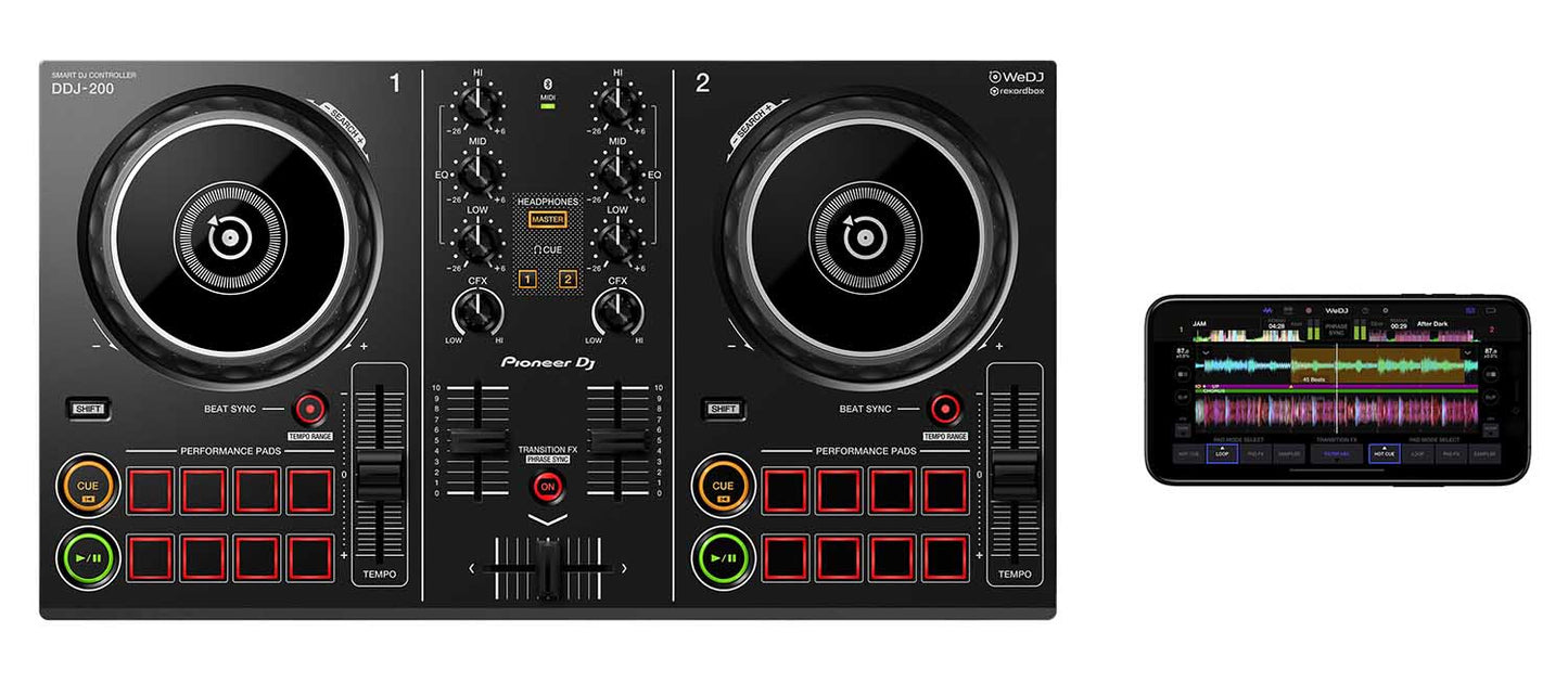 B-Stock: Pioneer DDJ-200, 2-Channel Smart DJ Controller - Hollywood DJ