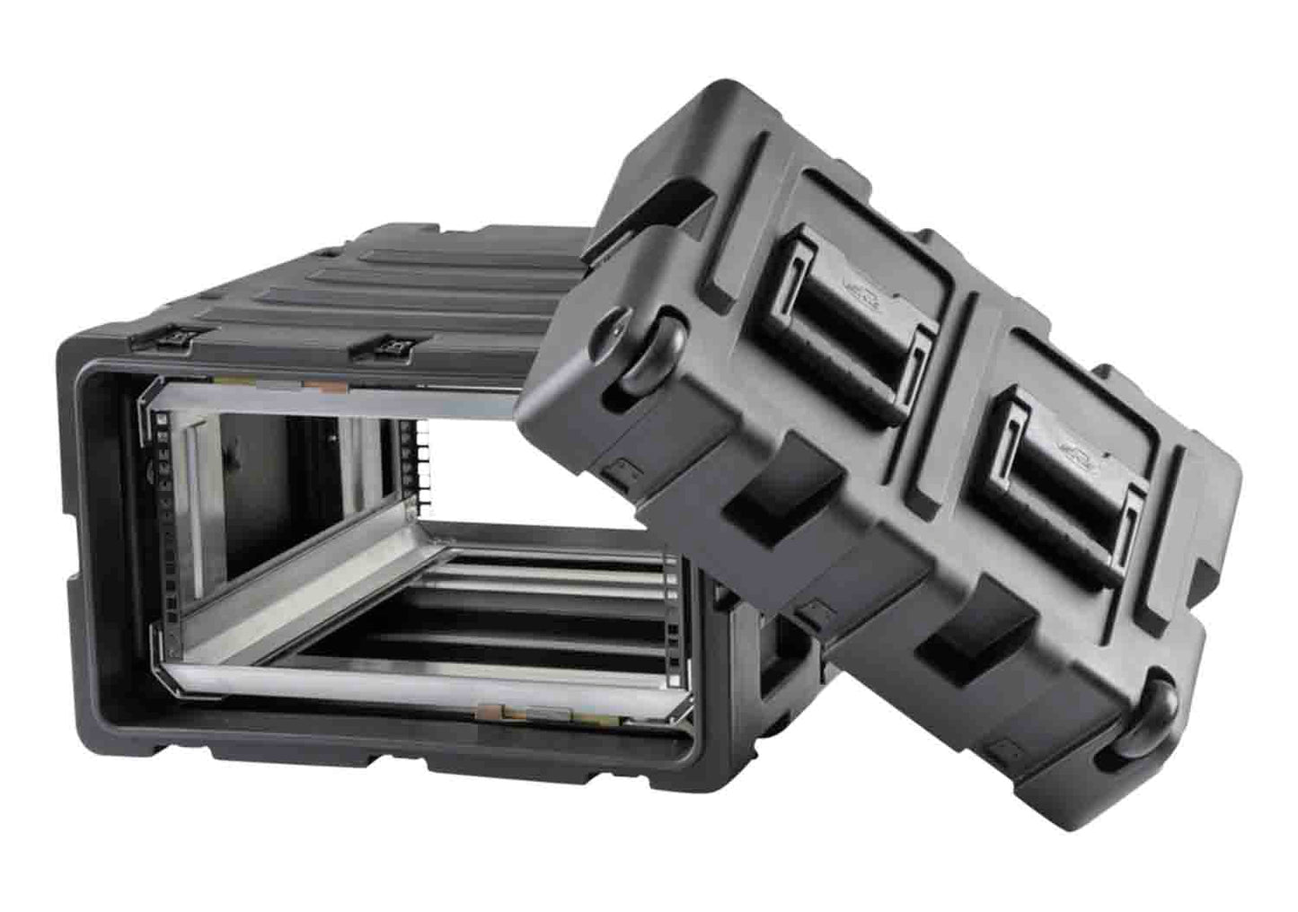 SKB Cases 3RR-5U24-25B, 5U Removable Shock Rack and Transport Case - 24 Inch - Hollywood DJ