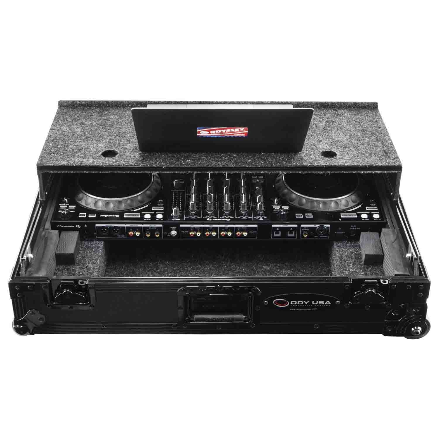 Open Box: Odyssey FZGSDDJ1000BLCW DJ Case for Pioneer DDJ-1000 / DDJ-1000SRT DJ Controller with Patented Glide Platform and Corner Wheels - Black - Hollywood DJ