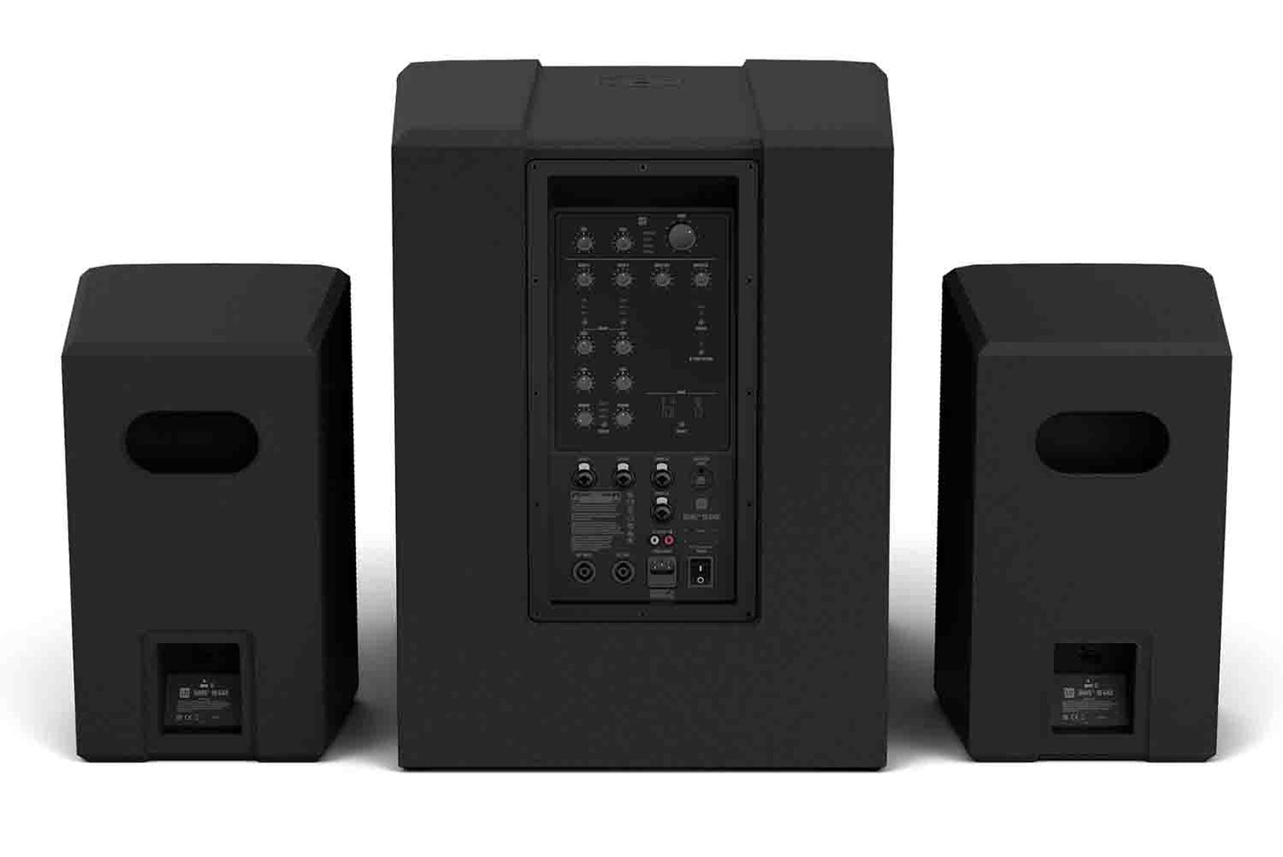 LD Systems DAVE 18 G4X Compact 2.1 Powered PA System with Bluetooth and Mixer - 2000W RMS