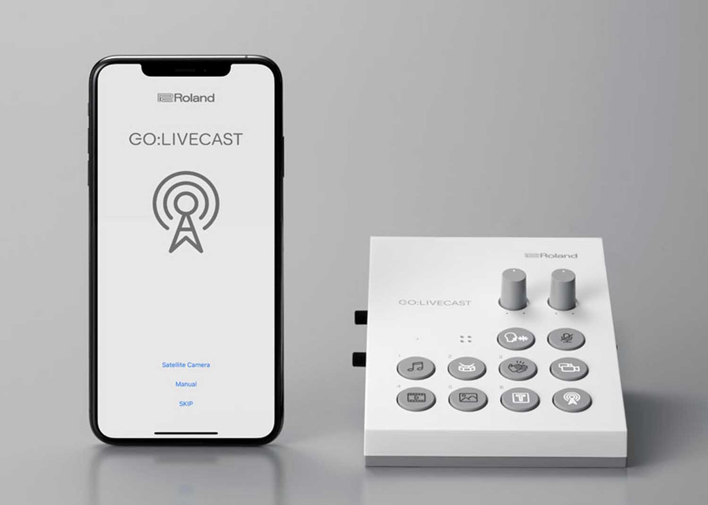 ROLAND GOLIVECAST Live Streaming Audio and Video Studio for Smartphones and Tablets - Hollywood DJ