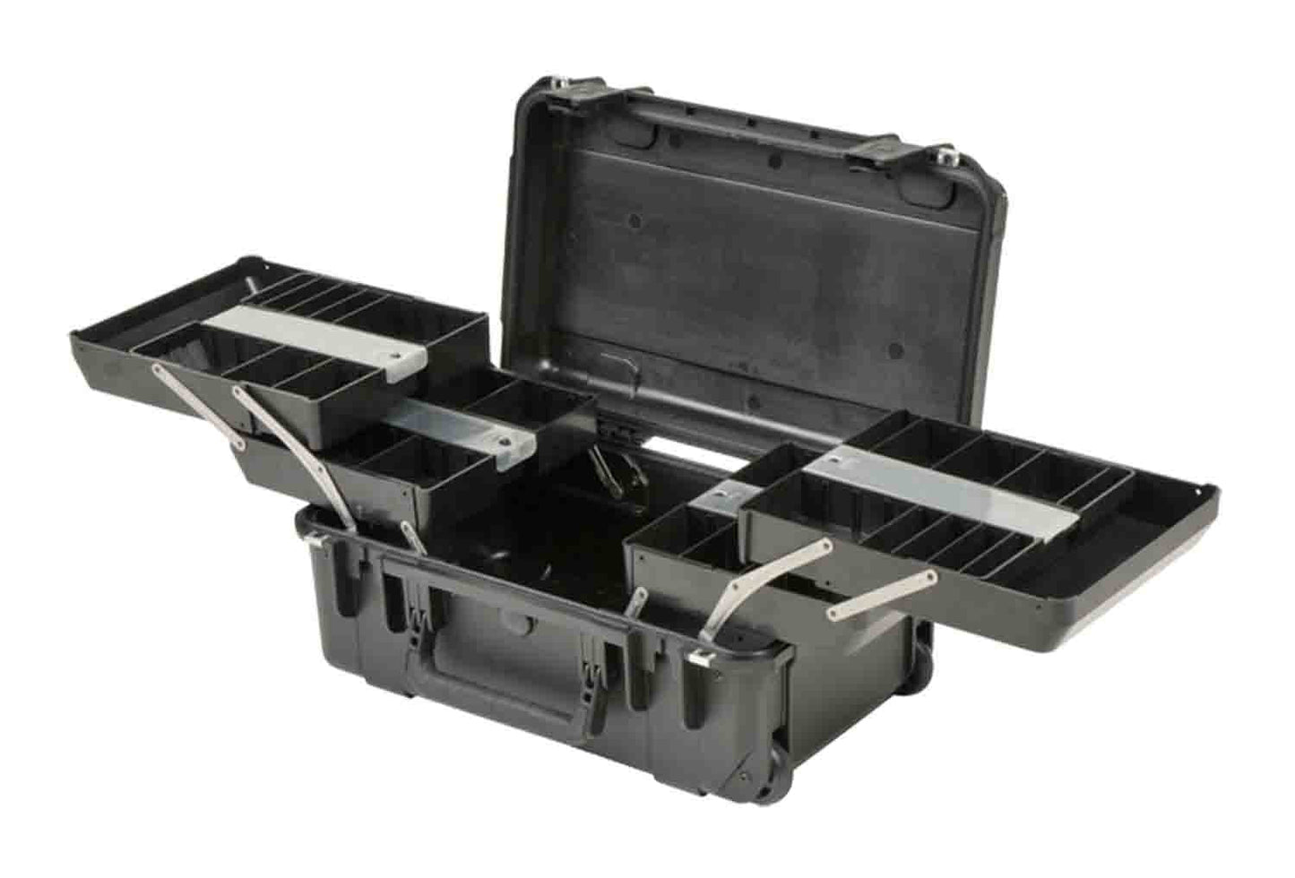 SKB Cases 3i-2011-7B-TR Watertight Tech Box with Dual Trays - Black - Hollywood DJ