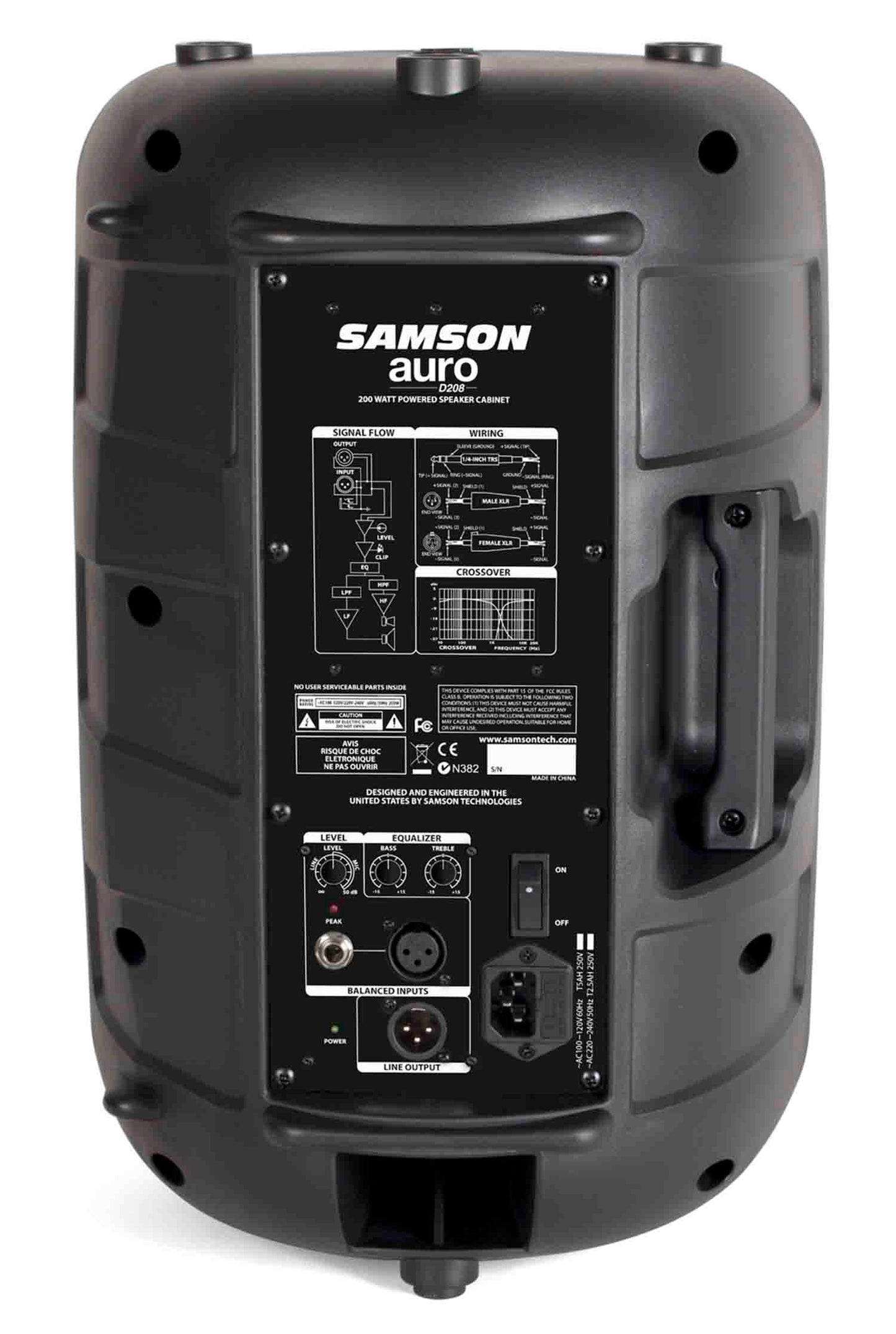 Samson Auro D208, 200W 2-Way Active Loudspeaker