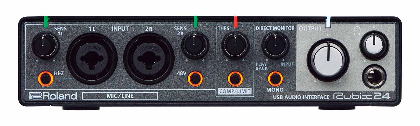 ROLAND RUBIX24 2x4 USB Audio Interface for Mac, Pc and iPad - Hollywood DJ