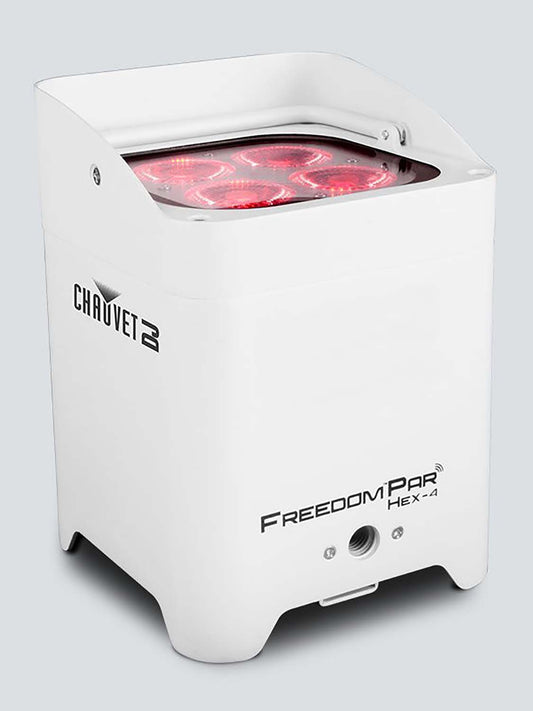 B-Stock: Chauvet DJ Freedon Par HEX4 Wireless RGBAW+UV LED Uplight - White - Hollywood DJ