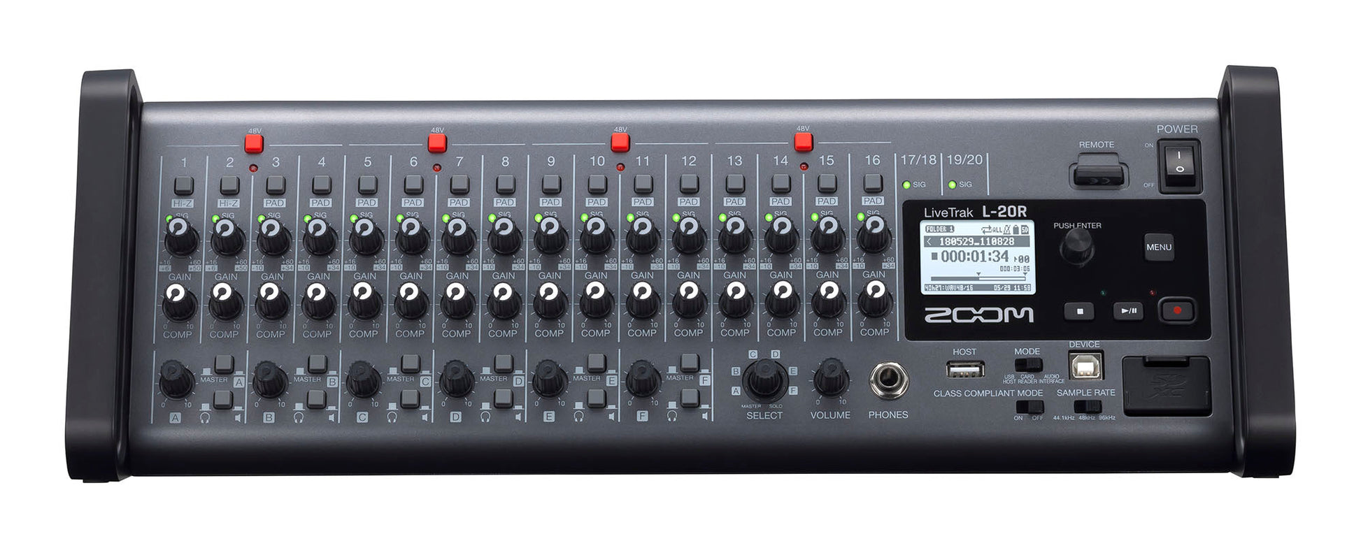 Zoom Live Track L-20R Remote Digital Mixer and Recorder - Hollywood DJ