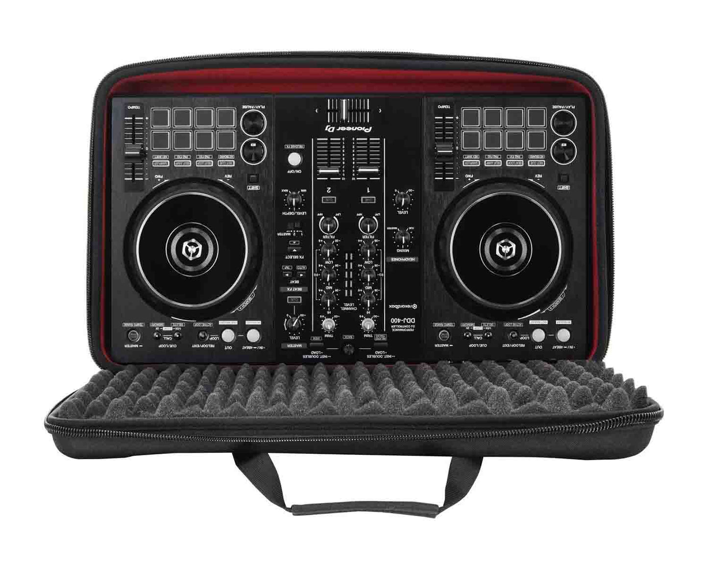 Pioneer DDJ-FLX4, 2- Channel Controller for Rekordbox and Serato DJ Lite Package with Case - Hollywood DJ