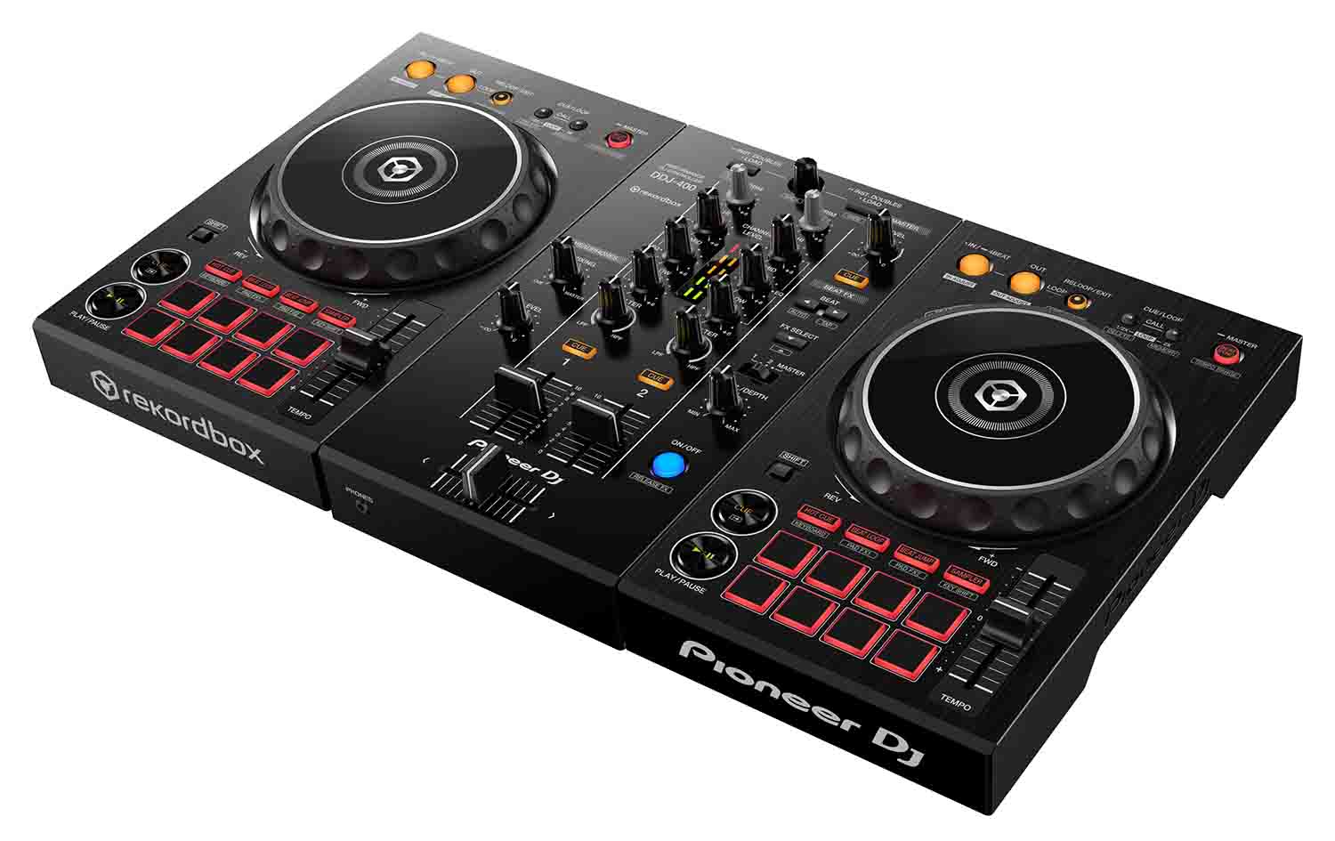 B-Stock: Pioneer DJ DDJ-400 2-Channel DJ Controller for Rekordbox DJ – Black - Hollywood DJ