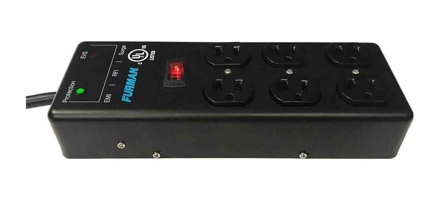 Furman SS-6B-PRO Extreme Voltage Protect Surge Strip (15') - Hollywood DJ