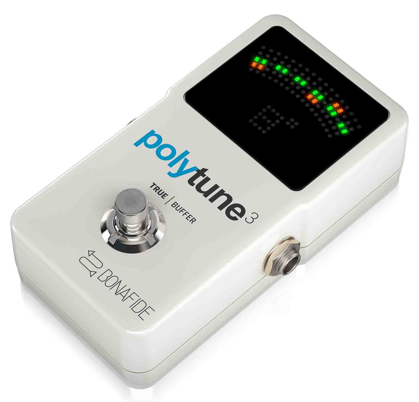 TC Electronic PolyTune 3 Polyphonic LED Guitar Tuner Pedal with Buffer - Hollywood DJ