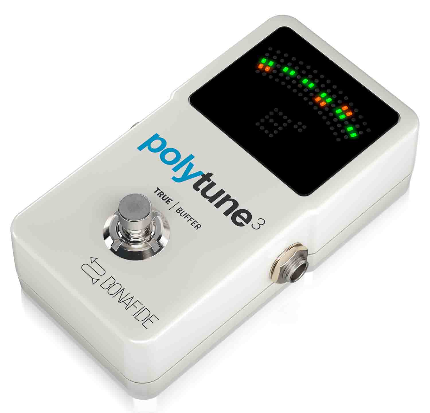 TC Electronic PolyTune 3 Polyphonic LED Guitar Tuner Pedal with Buffer - Hollywood DJ