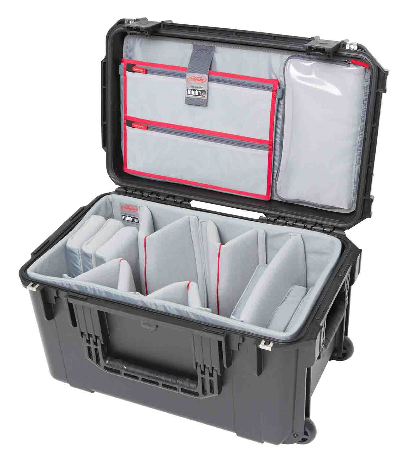 SKB Cases 3i-2213-12DL iSeries 2213-12 Case with Think Tank Video Dividers and Lid Organizer - Black - Hollywood DJ