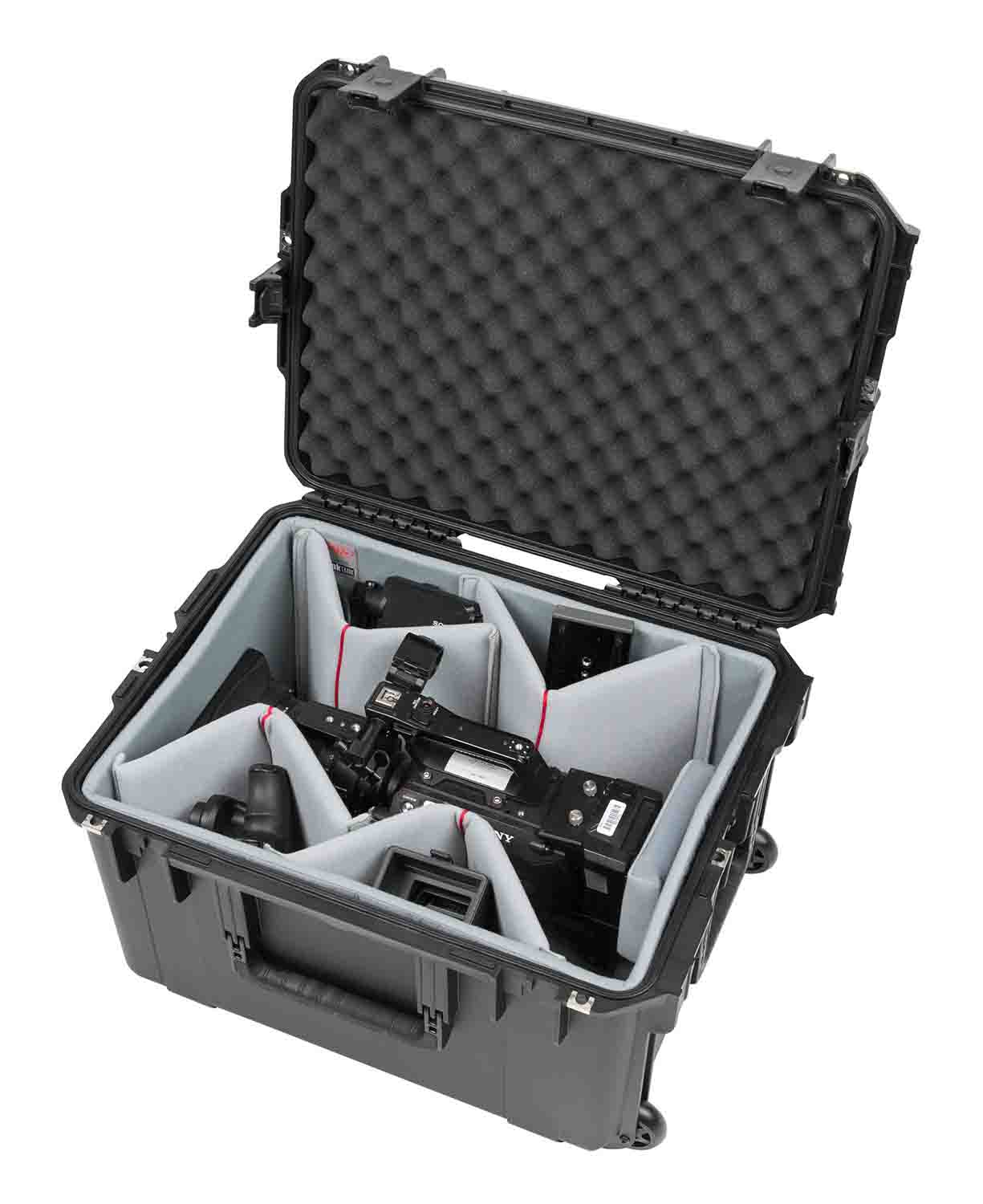 SKB Cases 3i-2217-12DT iSeries 2217-12 Case with Think Tank Video Dividers and Lid Foam - Black - Hollywood DJ