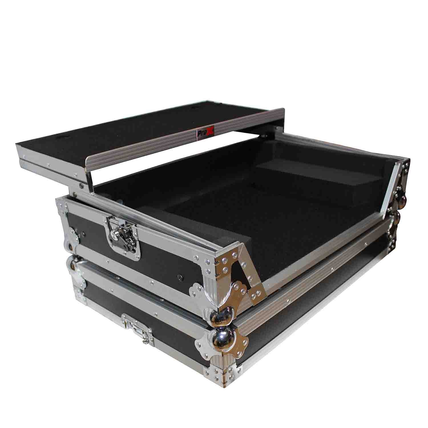 ProX XS-NS6IILT DJ Flight Case For Numark NS6II DJ Controller With Sliding Laptop Shelf - Hollywood DJ
