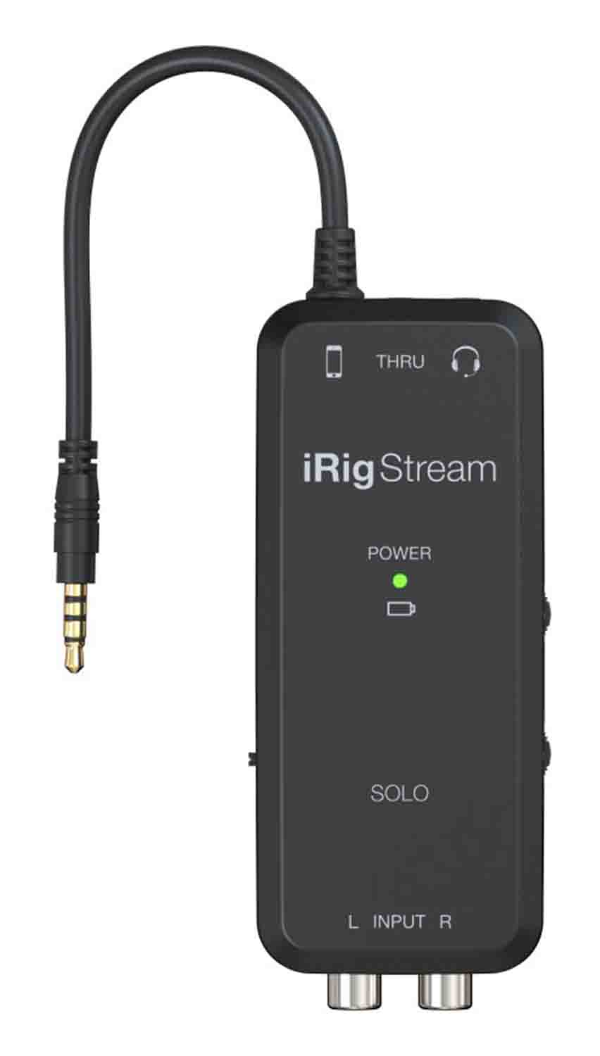 IK Multimedia iRig Stream Solo Ultracompact 3x1 TRRS Audio Interface for Smartphones and Tablets - Hollywood DJ