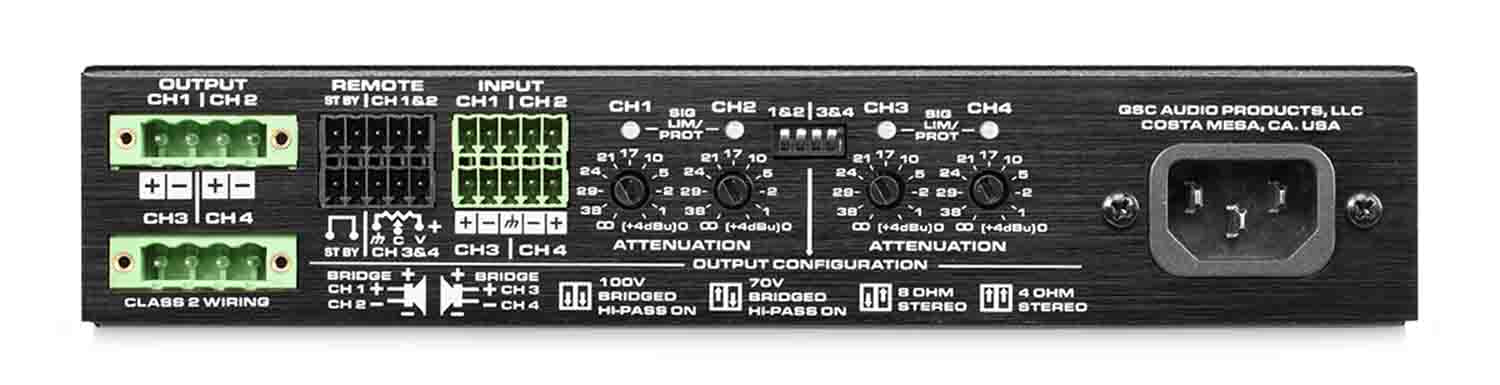 QSC SPA4-60 4-Channel Power Amplifier - Hollywood DJ