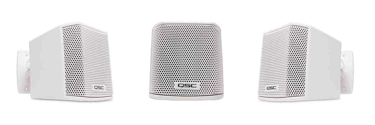 QSC AD-S.SAT-WH Acoustic Design AD-S.SAT Satellite Surface Loudspeaker - White - Hollywood DJ