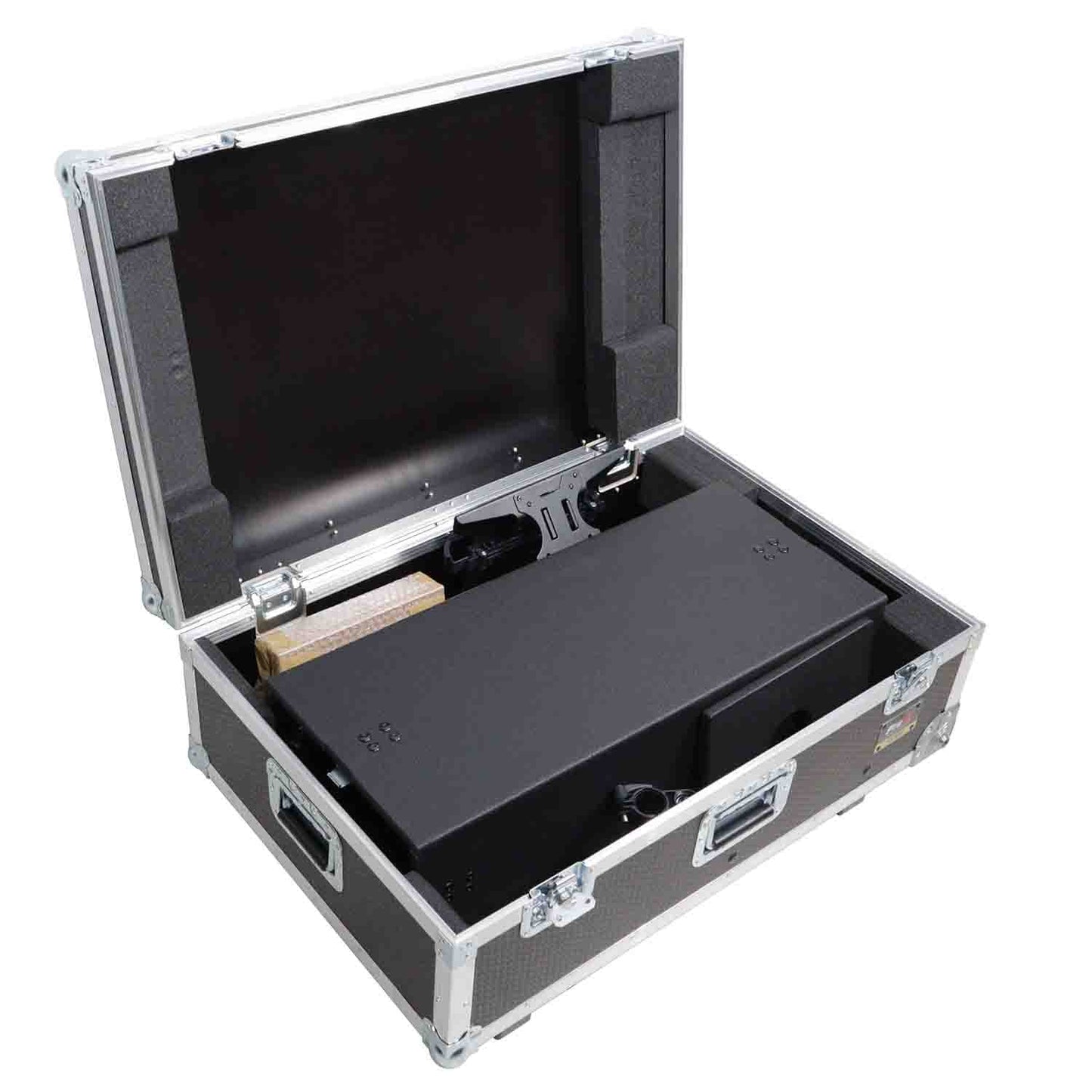 ProX XZF-DJCT BL 2U CASE Control Tower DJ Stand with 2x 1U Rack, Laptop Arm, and Travel Cases for Pioneer XDJ-XZ, DDJ-1000 SRT, RANE One and SX3 - Black - Hollywood DJ