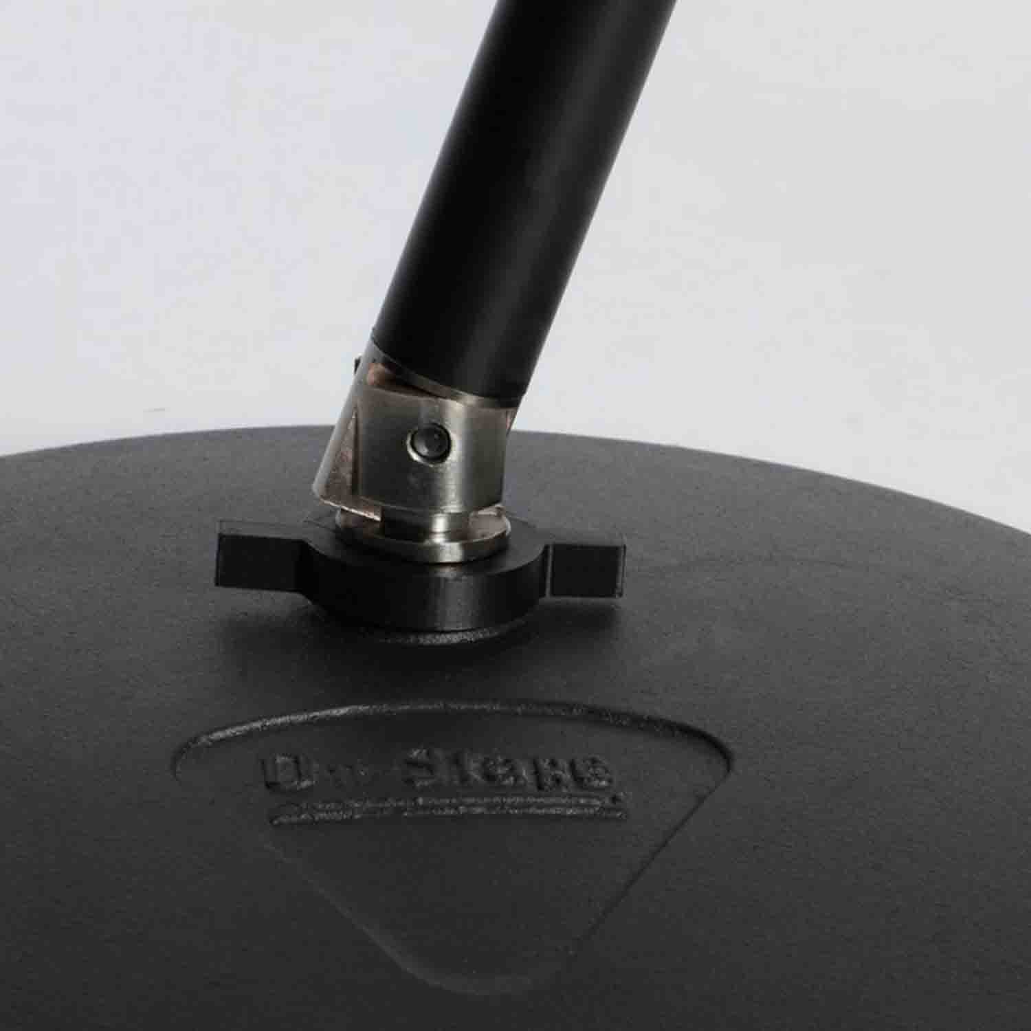 OnStage MS8412 Lower Rocker-Lug Microphone Stand with 12 Inch Low-Profile Base - Hollywood DJ