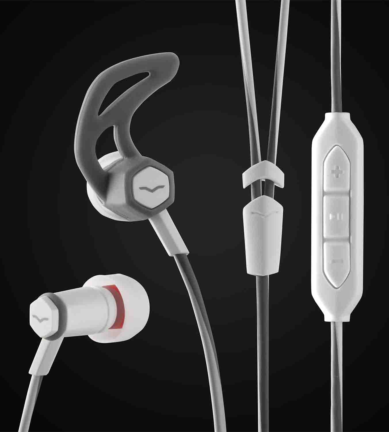 Roland FRZ-A-WHITE V-MODA Forza In-Ear Headphones with In-Line Mic and Remote Control - Hollywood DJ