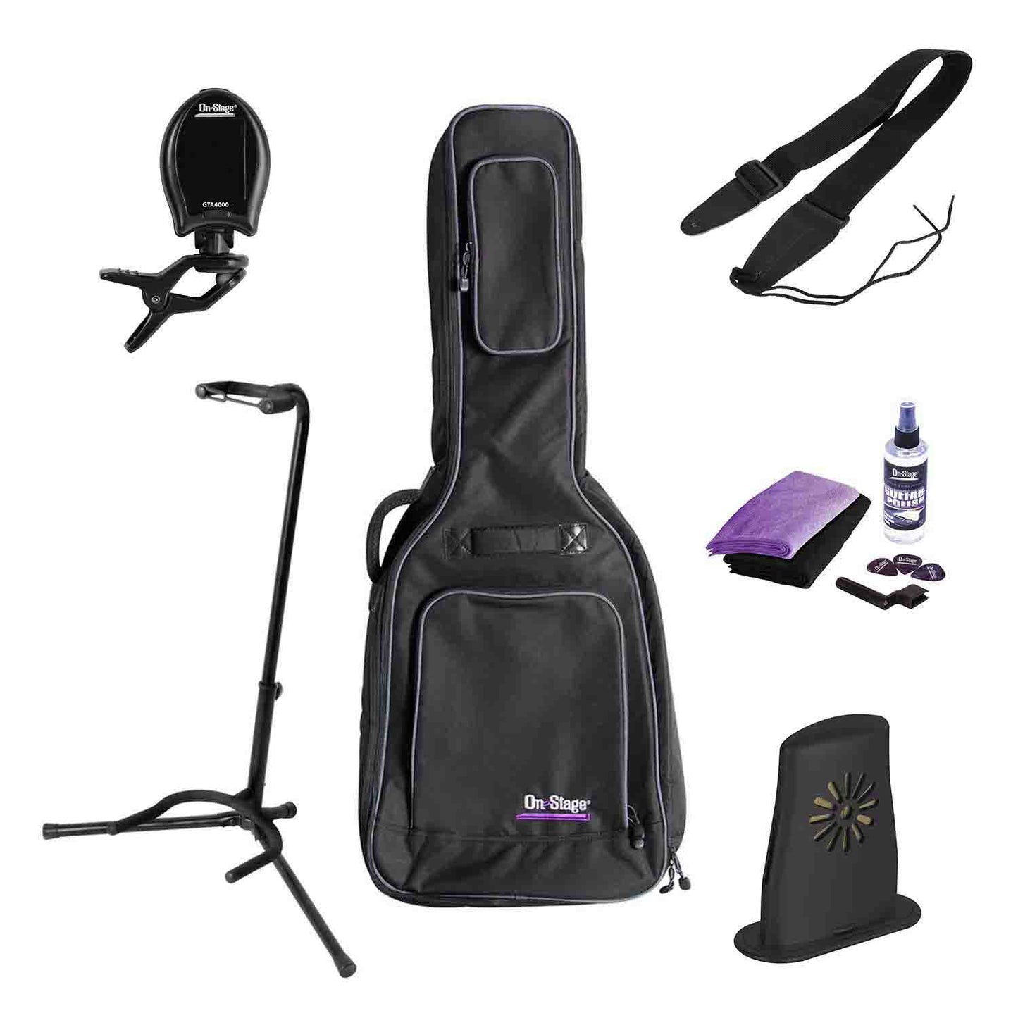Onstage GPK1000 Electric Guitar Bundle - Hollywood DJ
