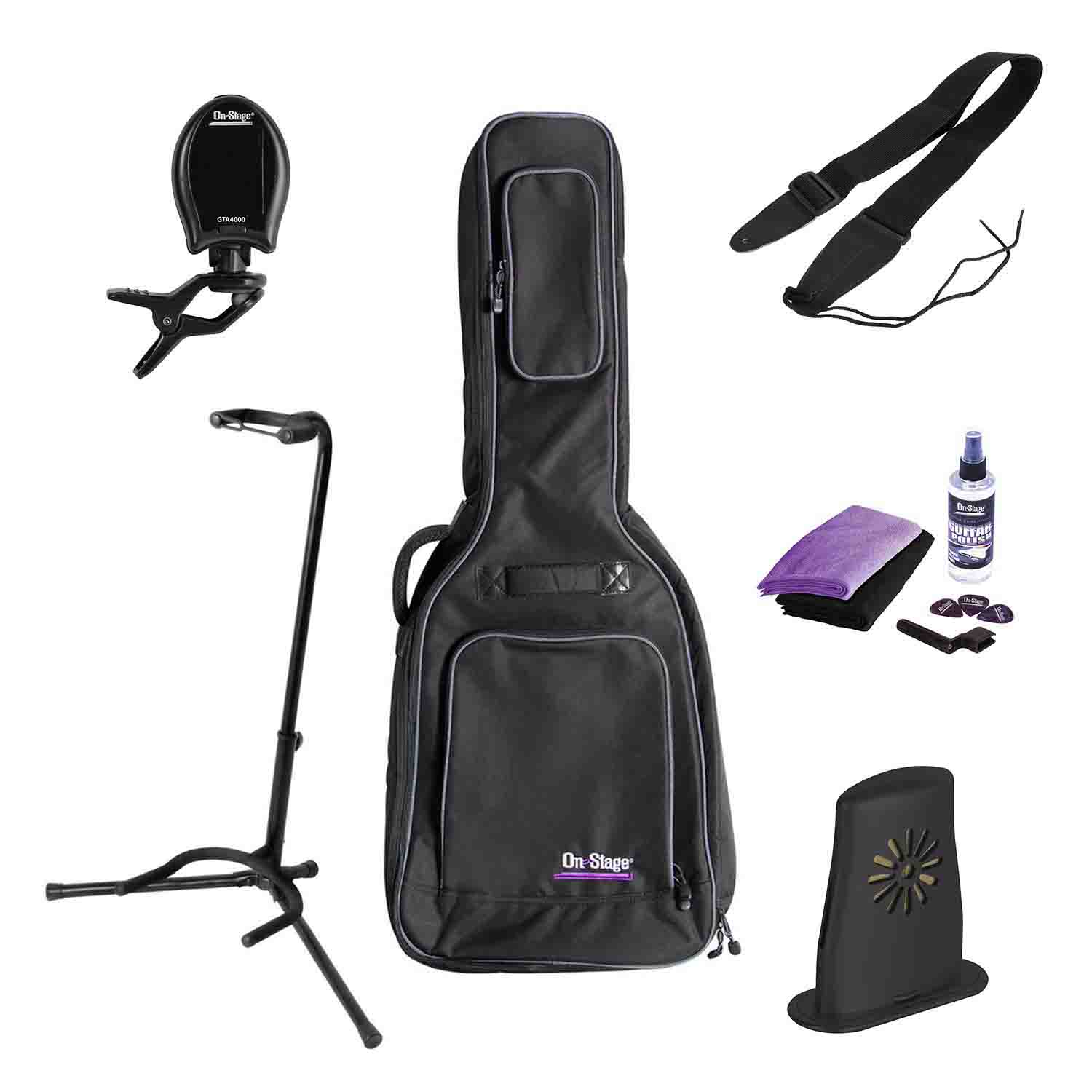 Onstage GPK1000 Electric Guitar Bundle - Hollywood DJ