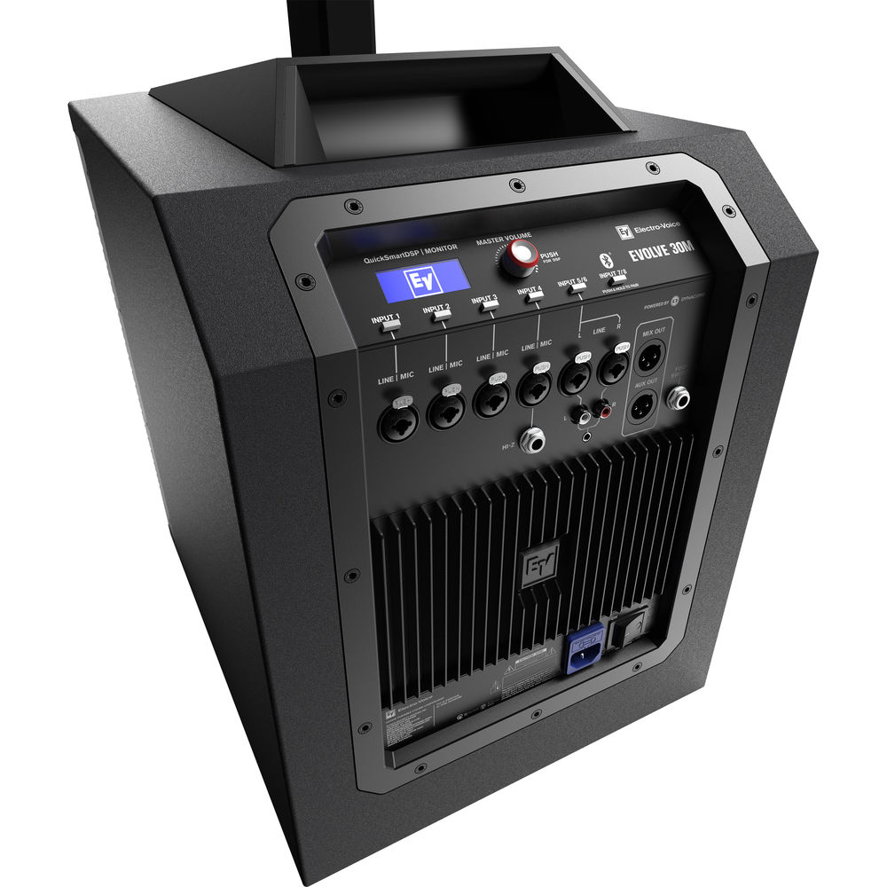 Electro-Voice EVOLVE30M-US, Portable Powered Column Sound System (Black) - Hollywood DJ