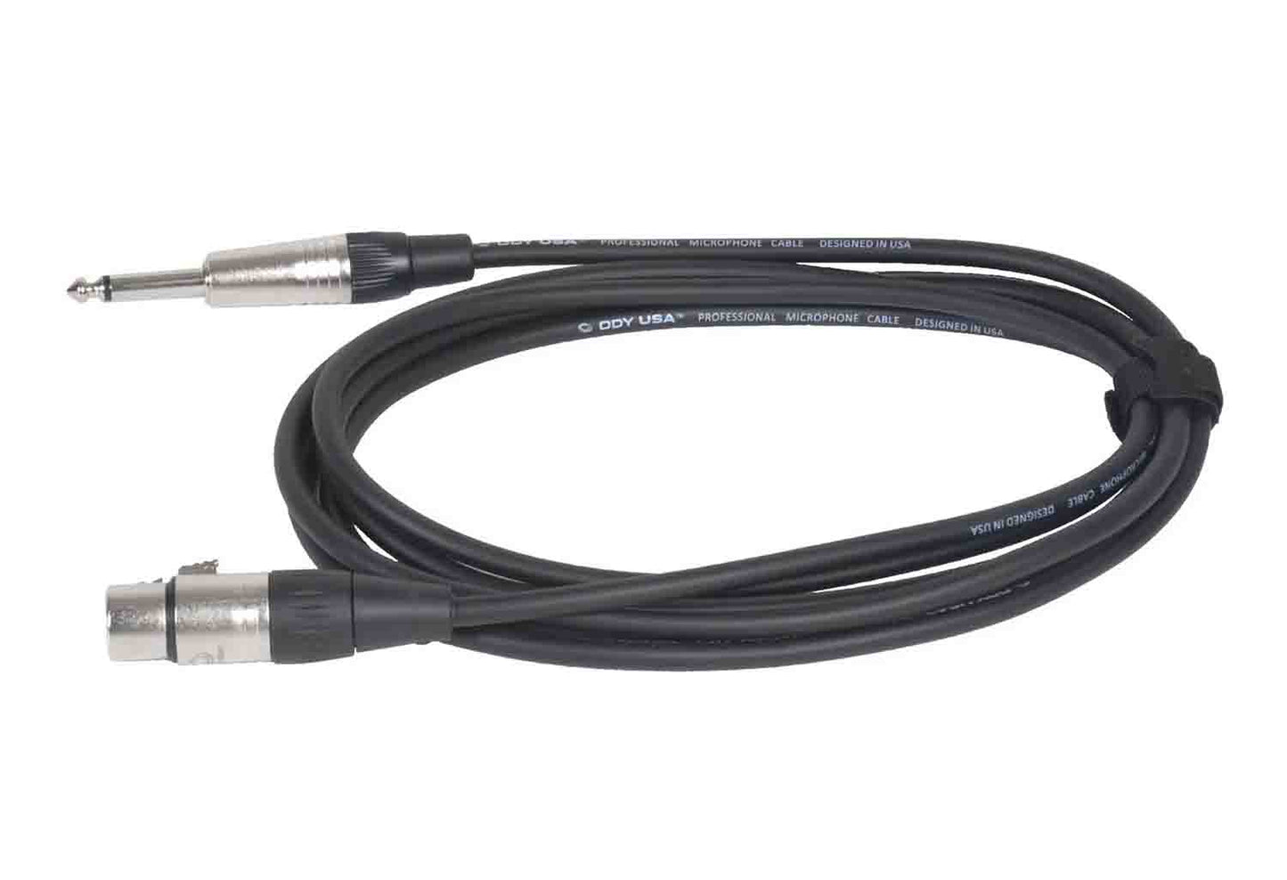 Odyssey OS120PXF XLR Female to Mono 1/4″ Male Unbalanced Microphone Cable - 20 Feet - Hollywood DJ