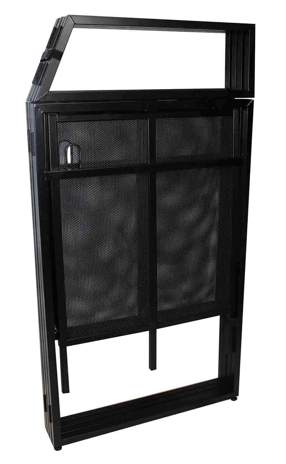 ProX XF-MESA-MK2 DJ Facade Table Station with White & Black Scrims and Padded Carry Bag - Hollywood DJ